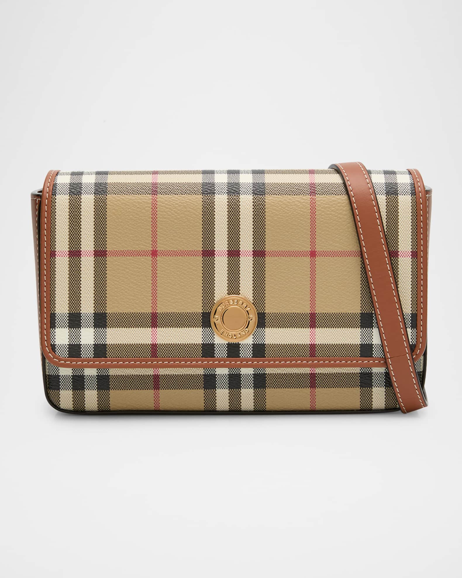Hampshire Check Flap Crossbody Bag 0