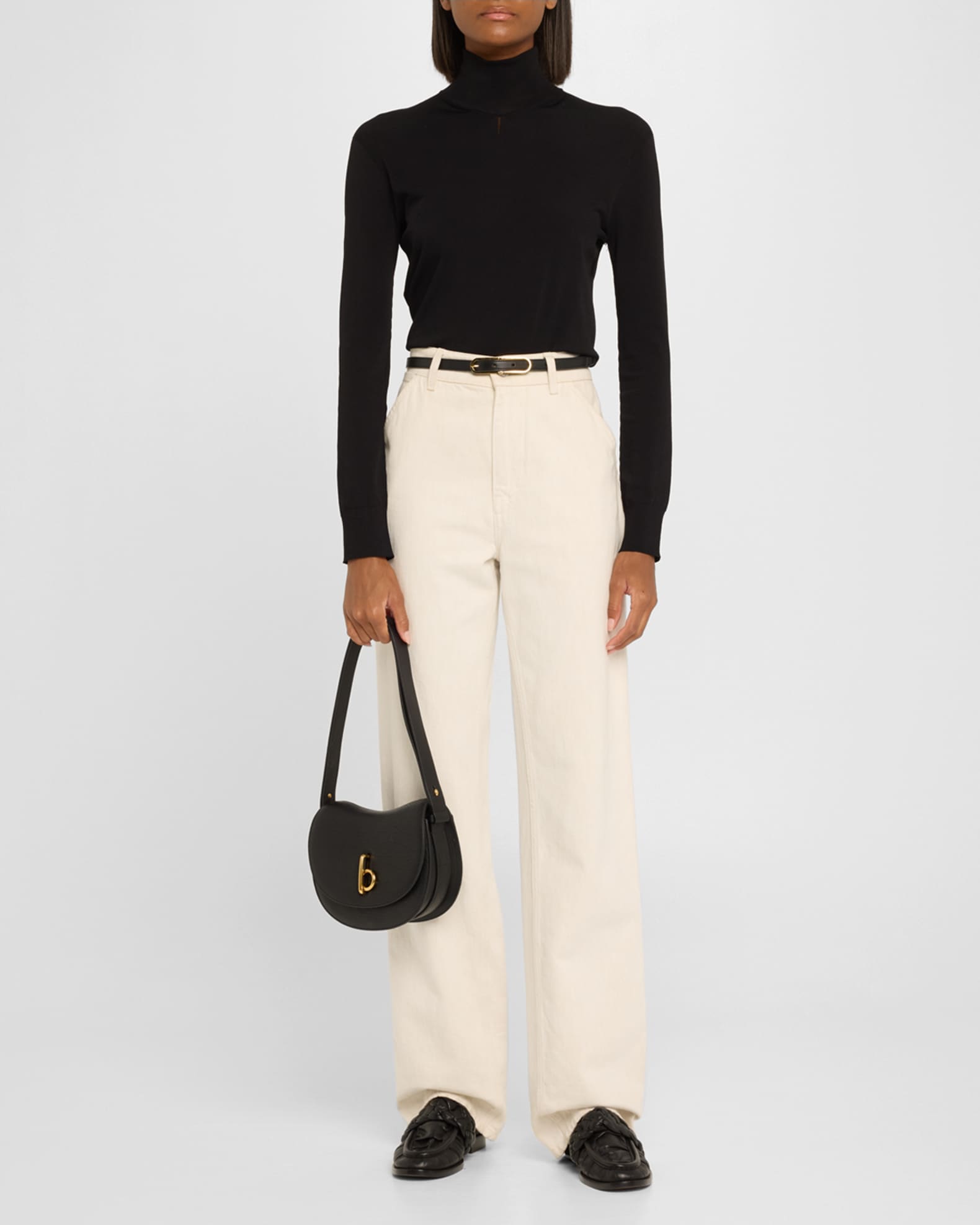 Burberry Rocking Horse Large Leather Crossbody Bag | Neiman