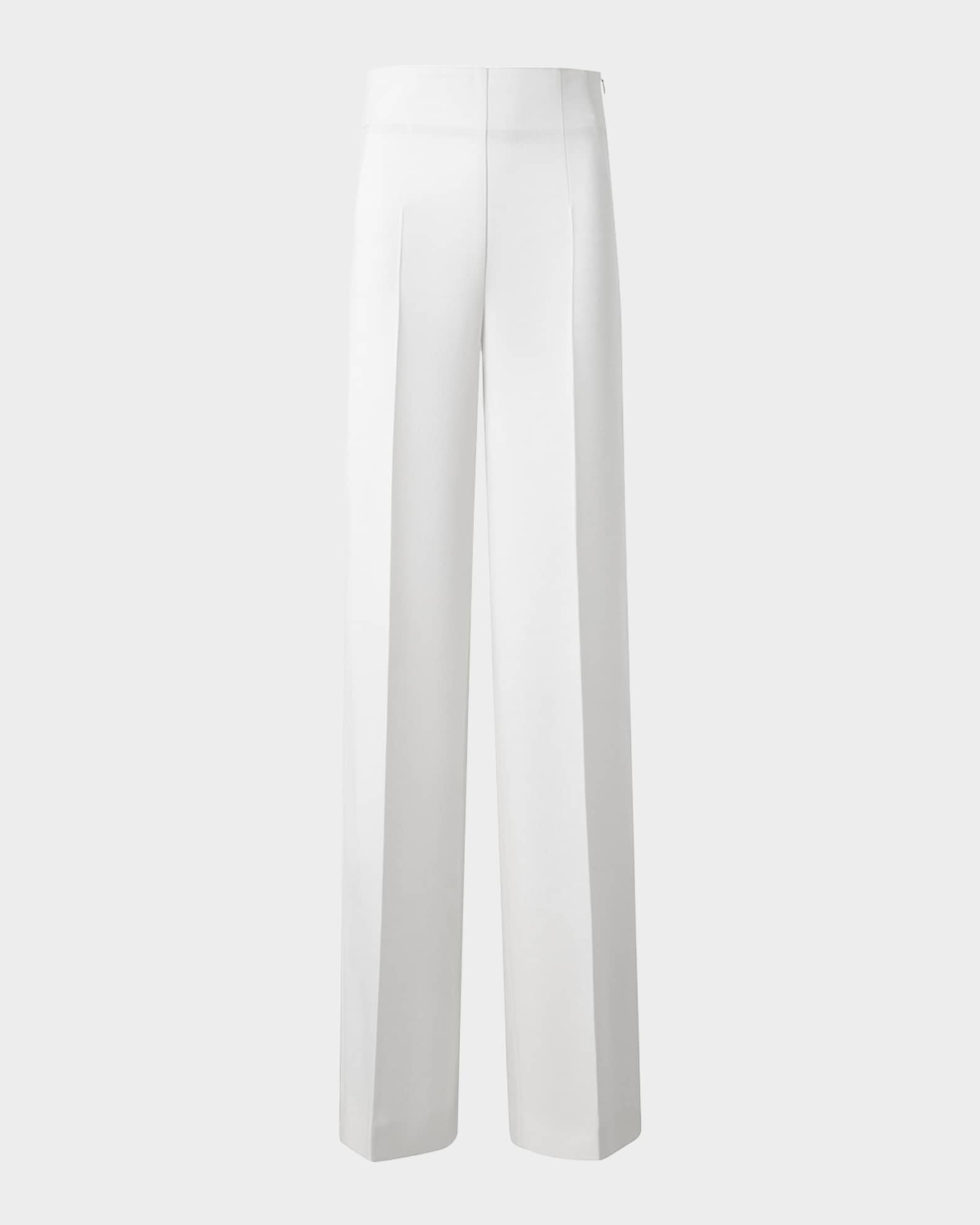 Fiyki Wide Leg Wool Double-Face Pants 0