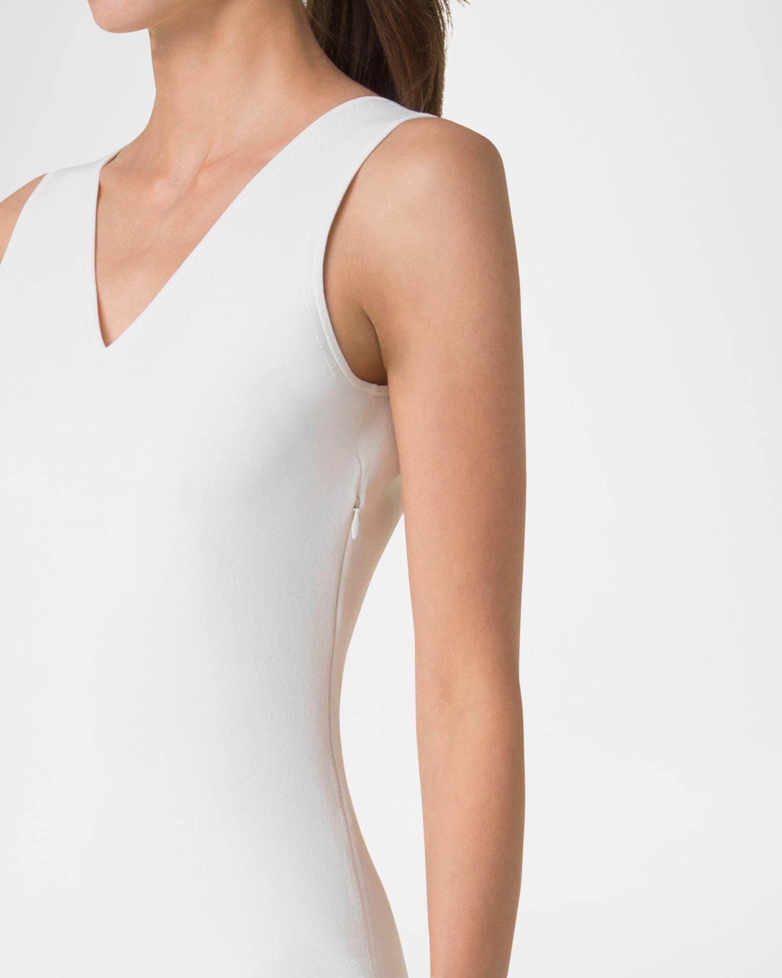 Robe Tricotée Vert Clair Sans Manches Avec Cami Intégrée - Marque C Taille M - Occasion TBE