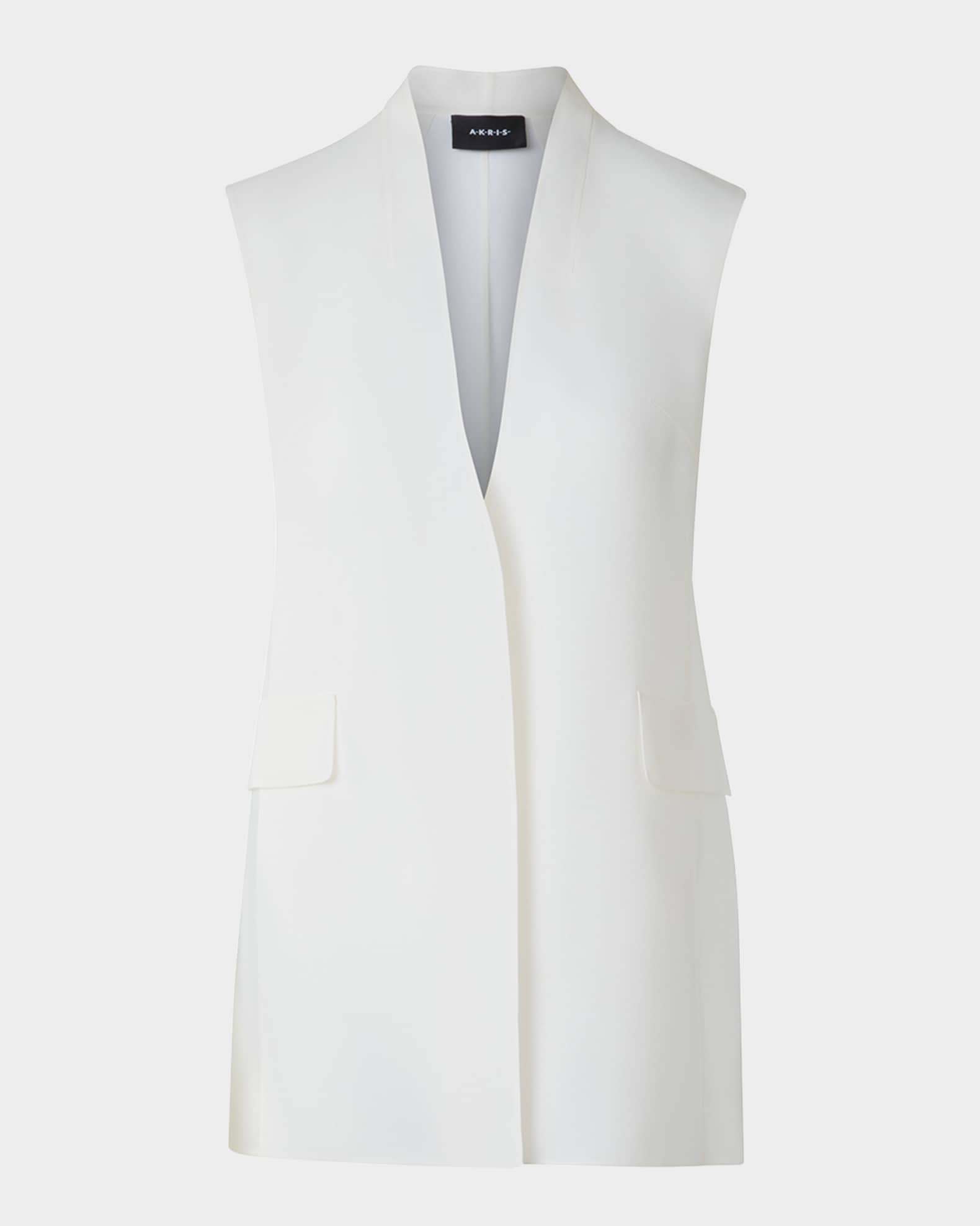 Artina Long Silk Organza Vest 0