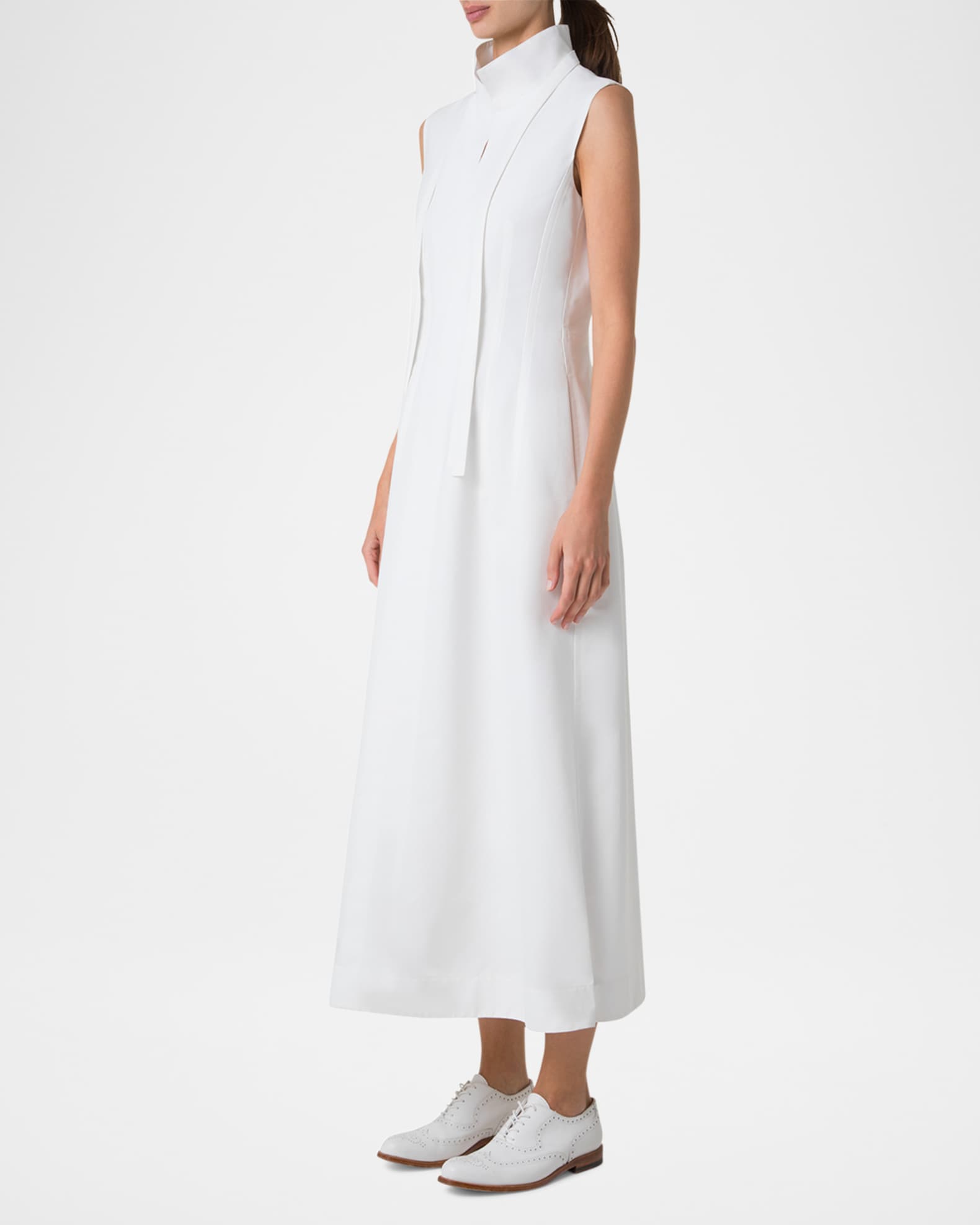 Fit-and-Flare Cotton Midi Dress 1