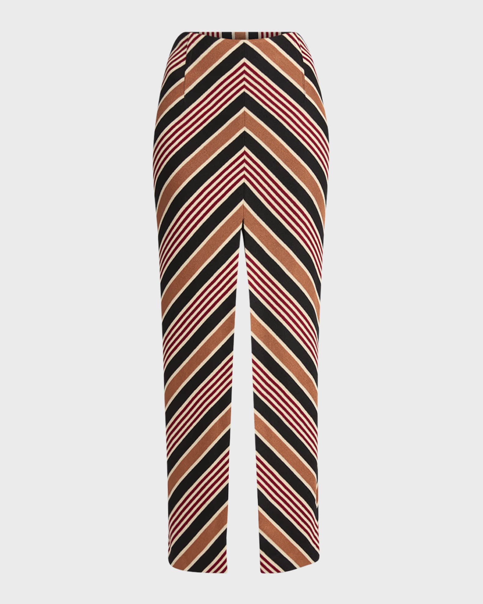 Chevron Slits Maxi Skirt 0