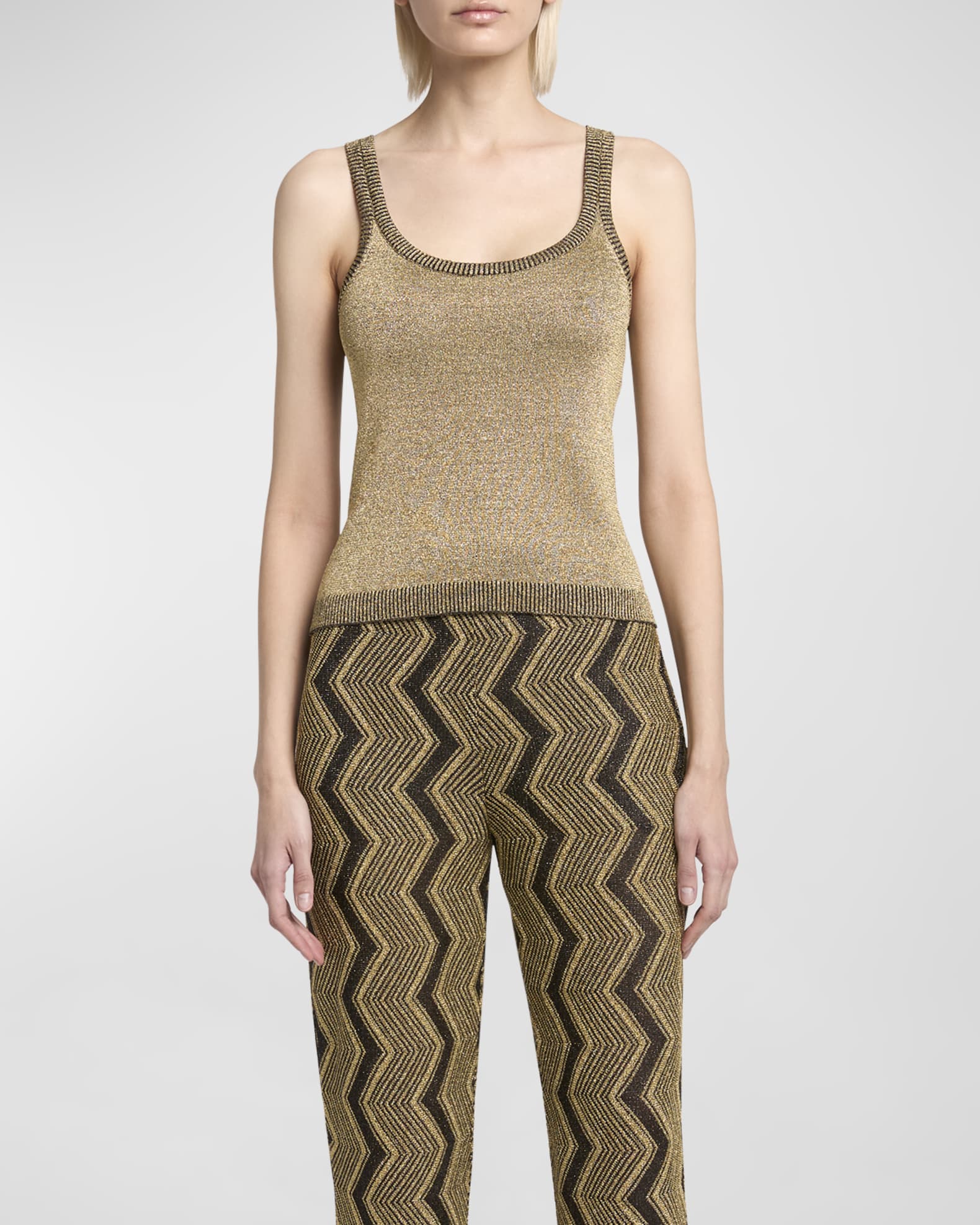 Missoni Metallic Knit Tank Top | Neiman Marcus