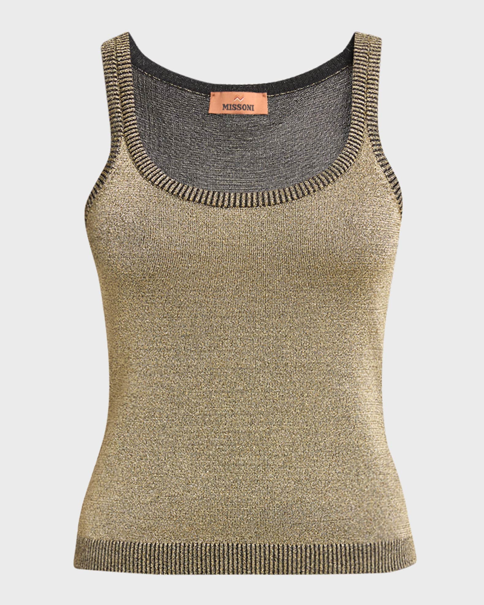 Missoni Metallic Knit Tank Top Neiman Marcus