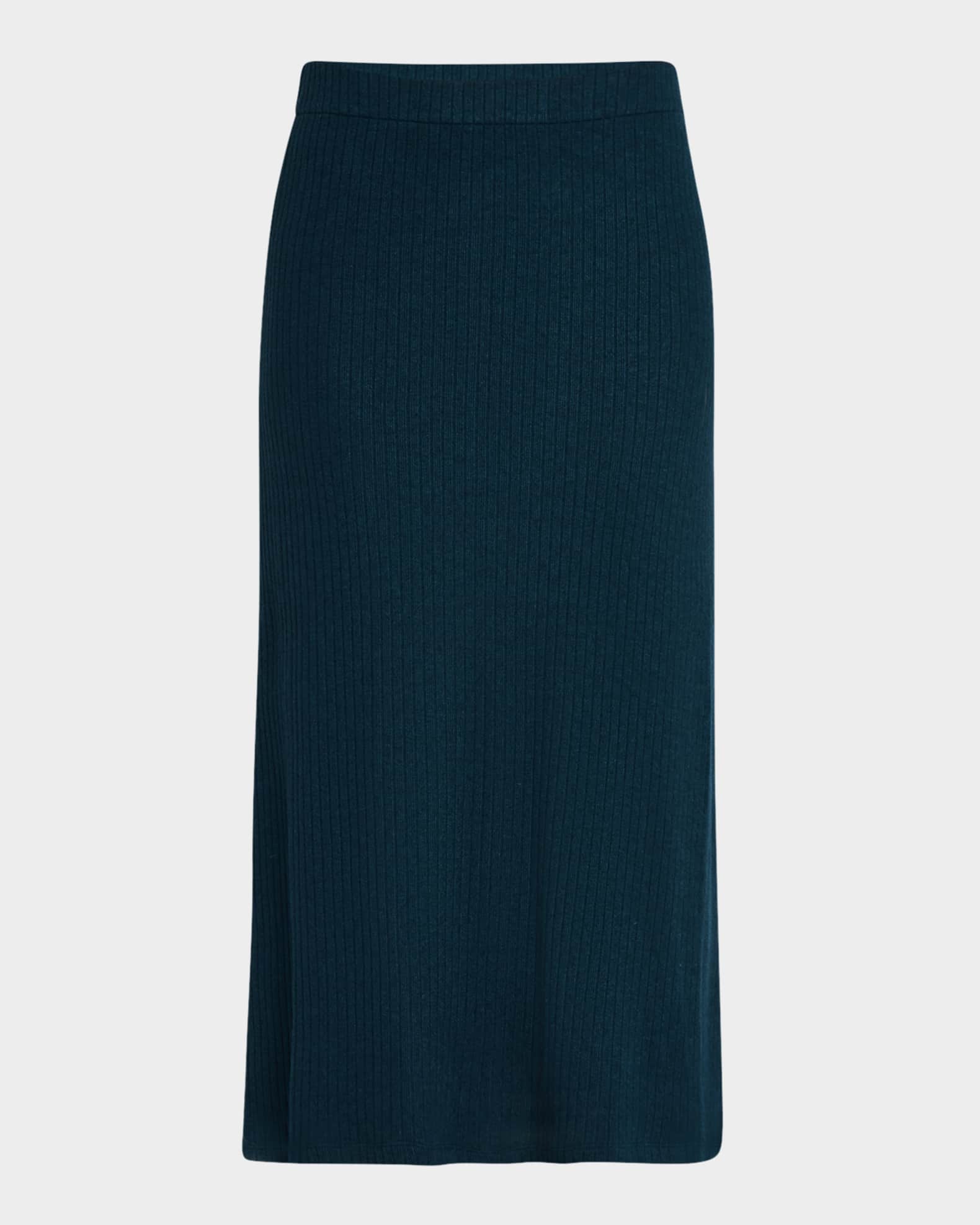 Ribbed Midi Skirt