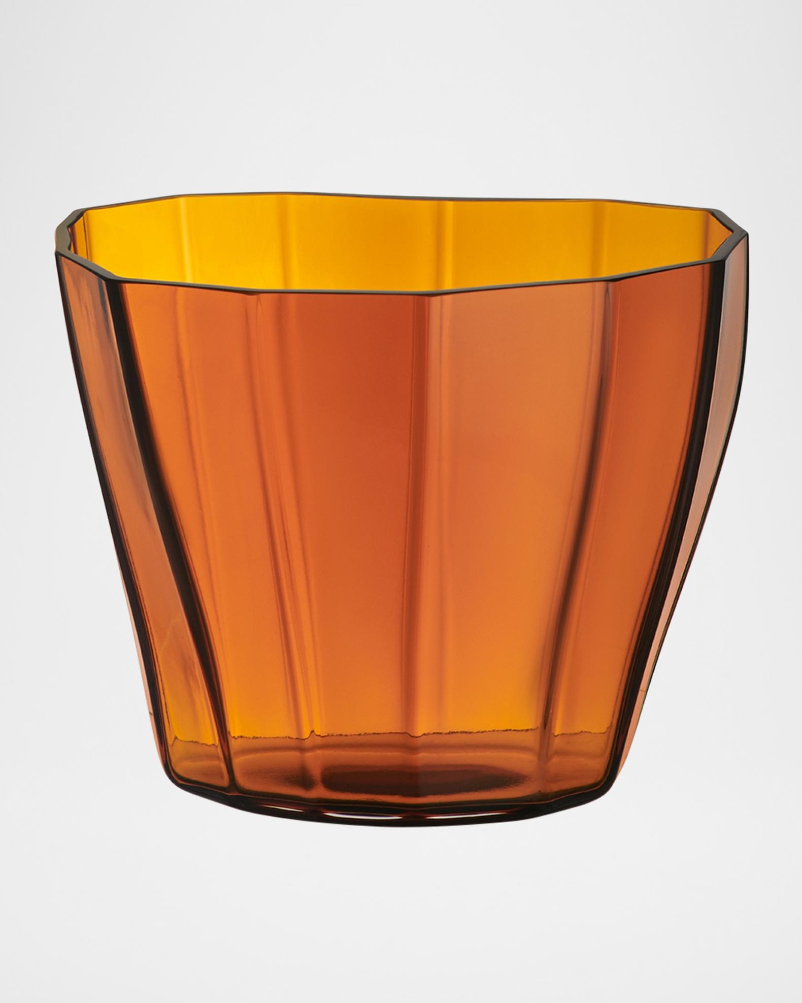 Orrefors Reed Low Glass Vase | Neiman Marcus