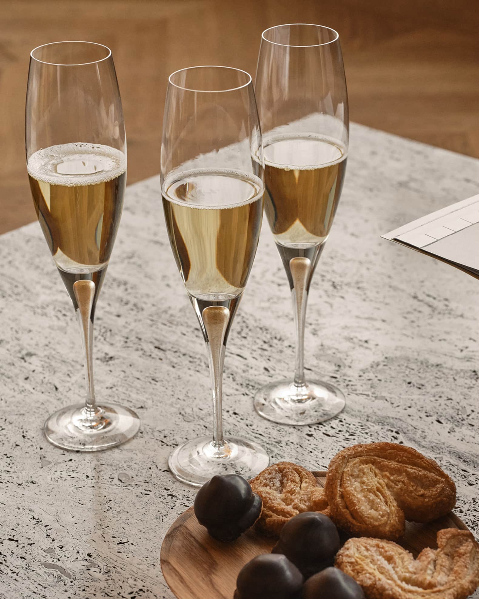 Aazon.co | Orrefors Interezzo Blue Bouquet Glasses, Set Of 2 - View #5