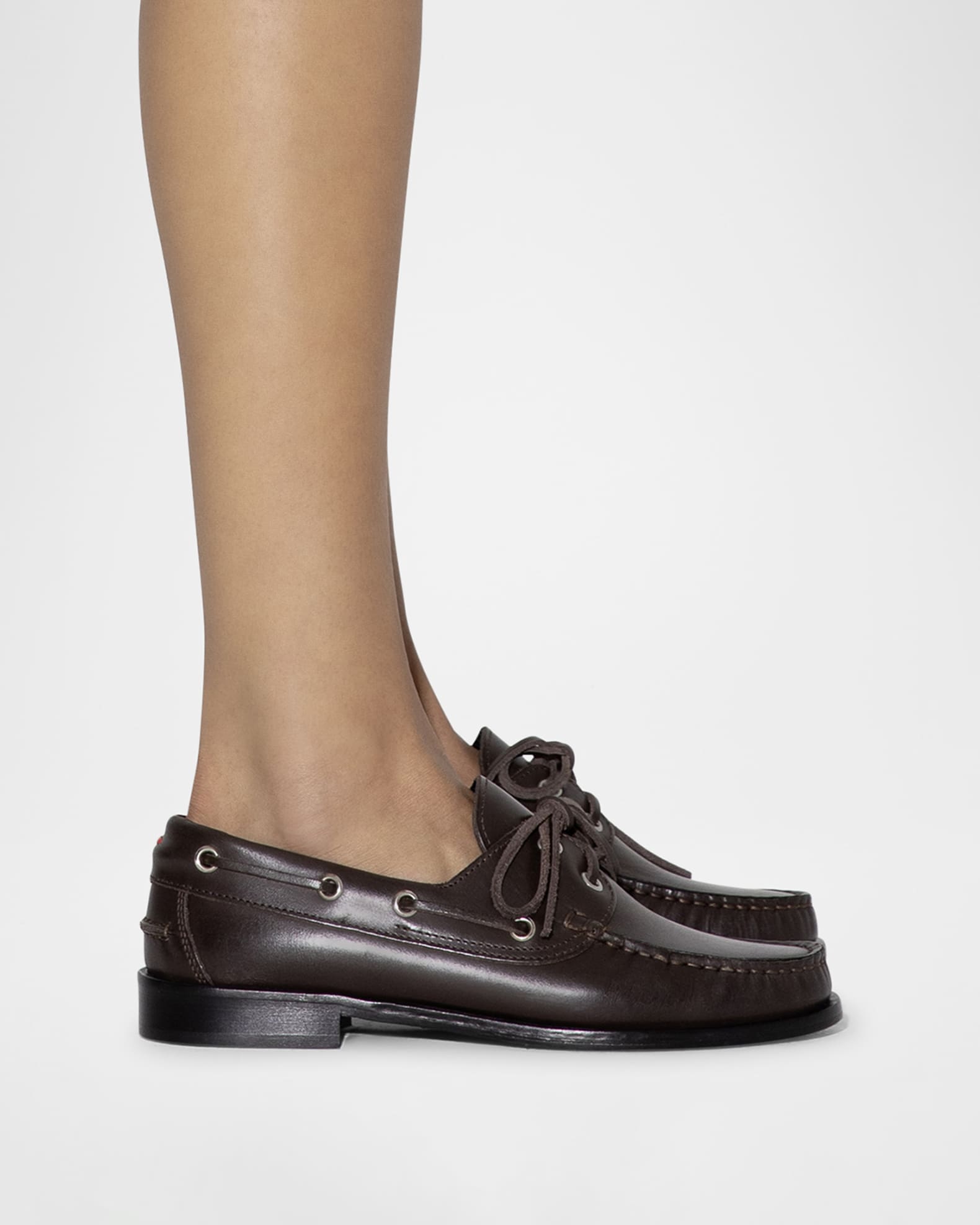 Aeyde Harris Calfskin Lace-Up Loafers | Neiman Marcus