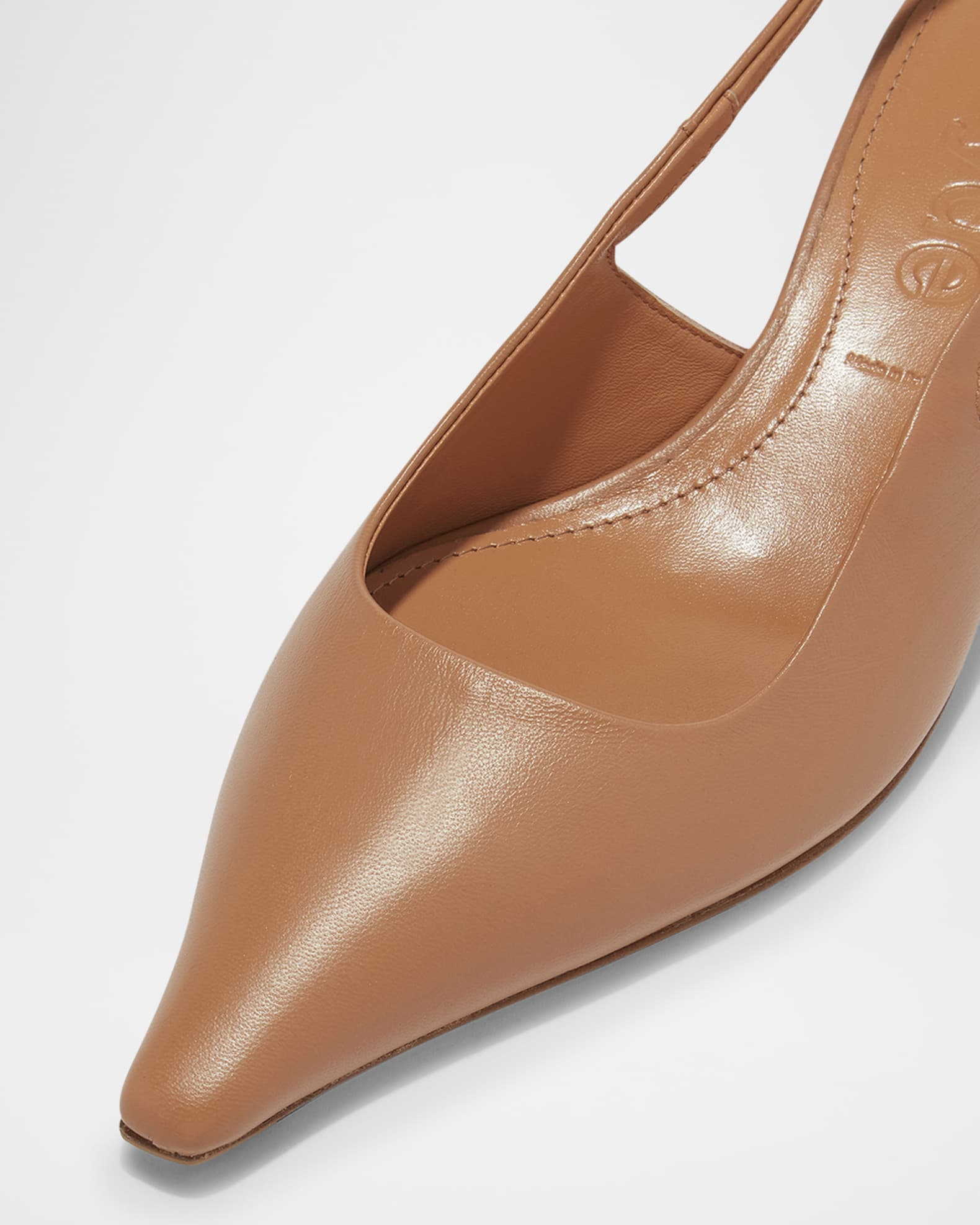 サンダル・ミュール Catrina Sandals - Aeyde - Leather - Brown Aeyde Catrina Leather Kitten-Heel Slingback Pumps | Neiman
