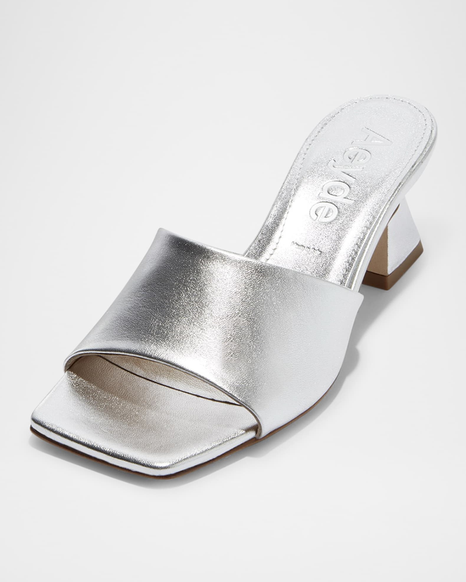 Ale Metallic Mule Sandals 1