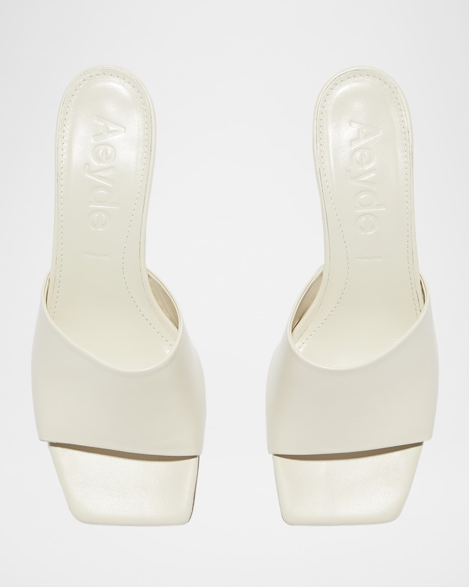Aeyde Ale Metallic Mule Sandals | Neiman Marcus