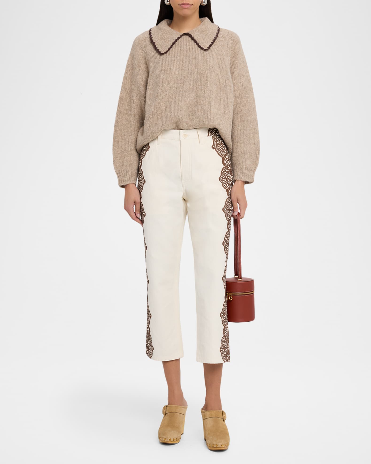 The Crochet Collar Pullover