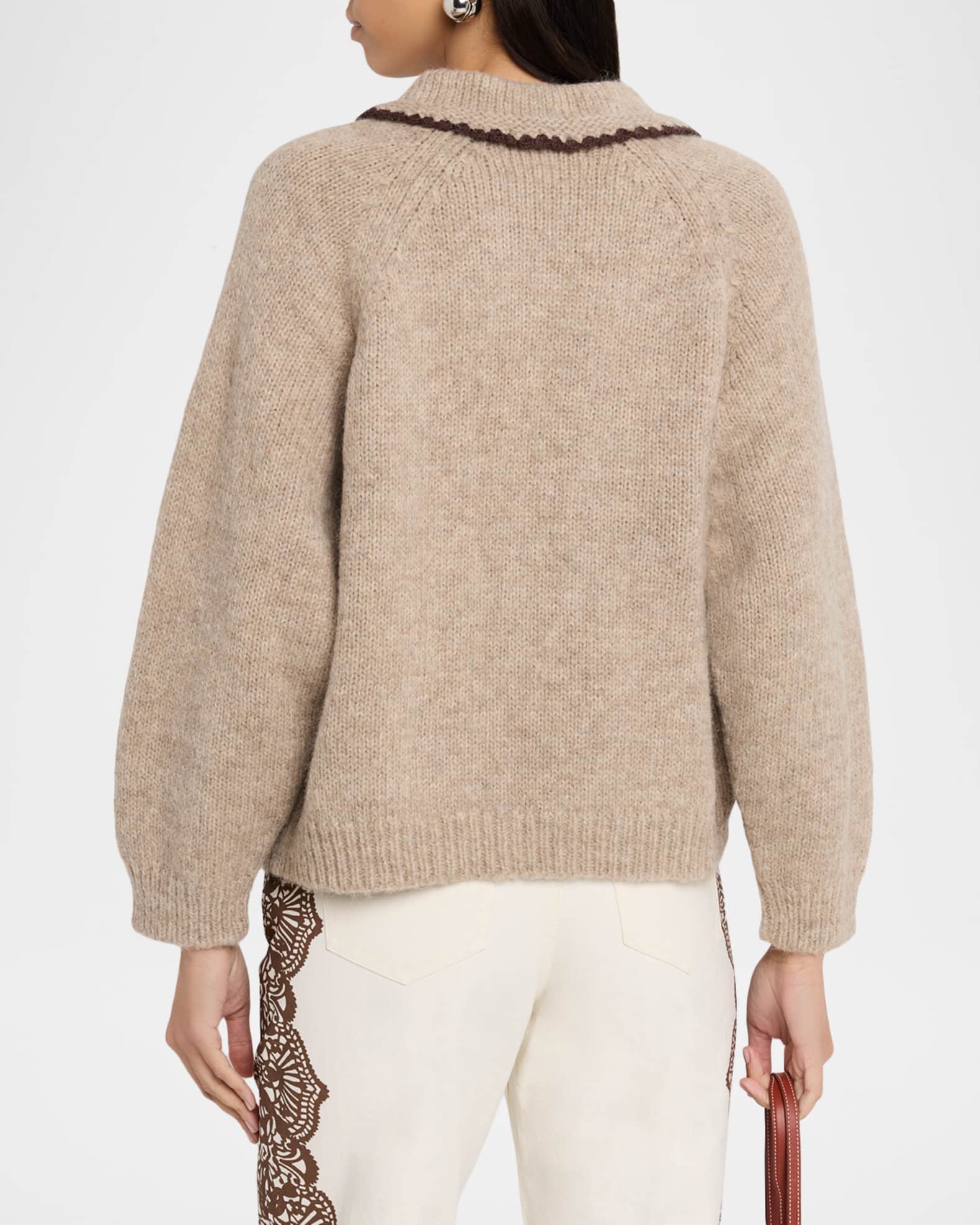 The Crochet Collar Pullover