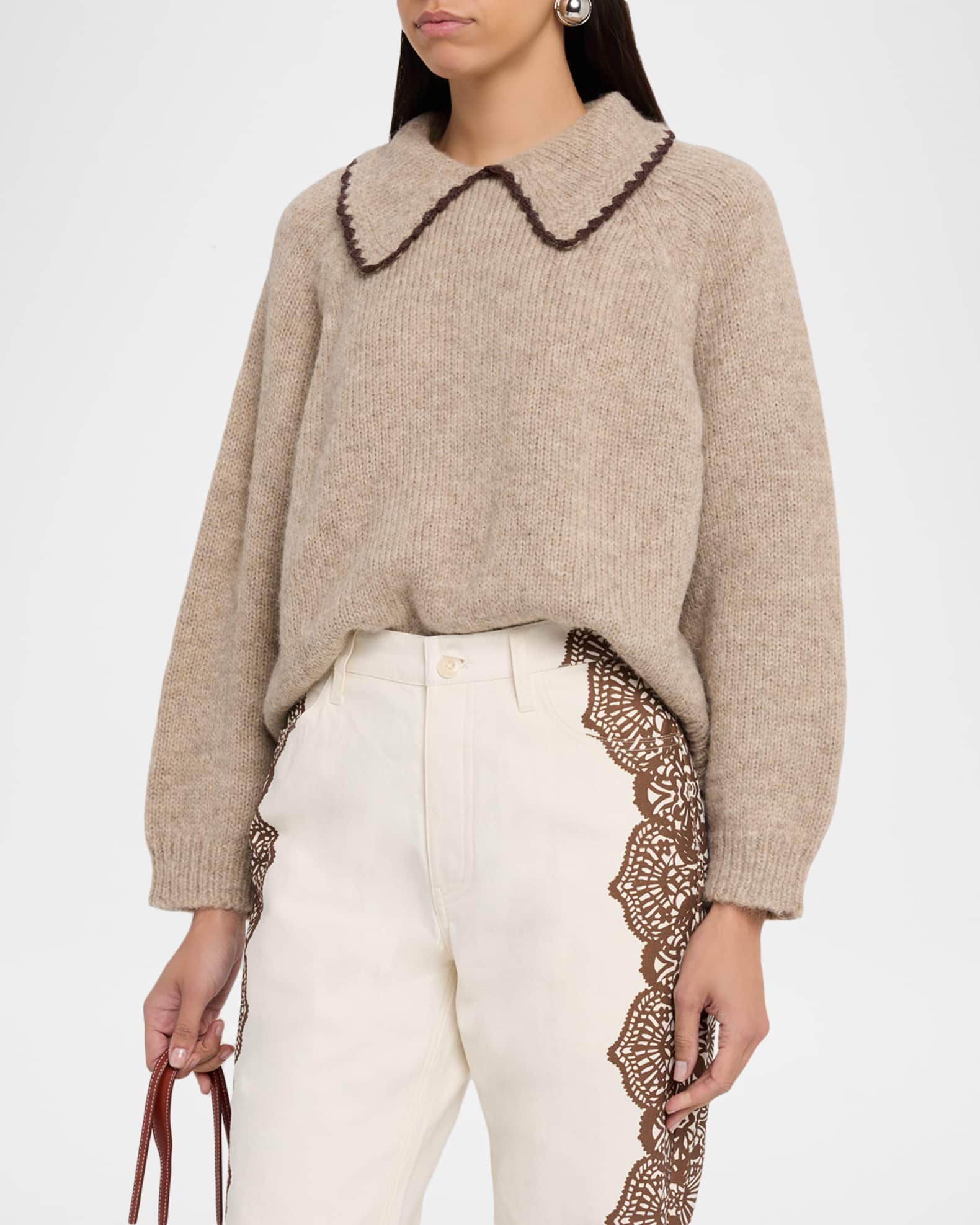 The Crochet Collar Pullover