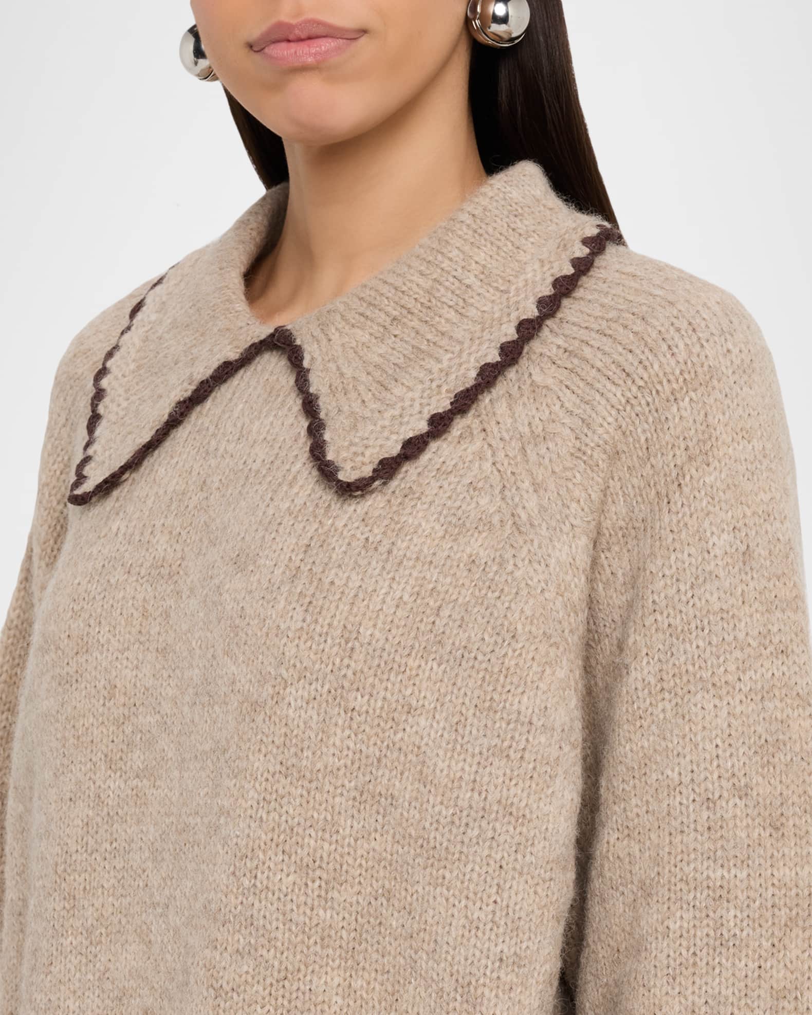 The Crochet Collar Pullover