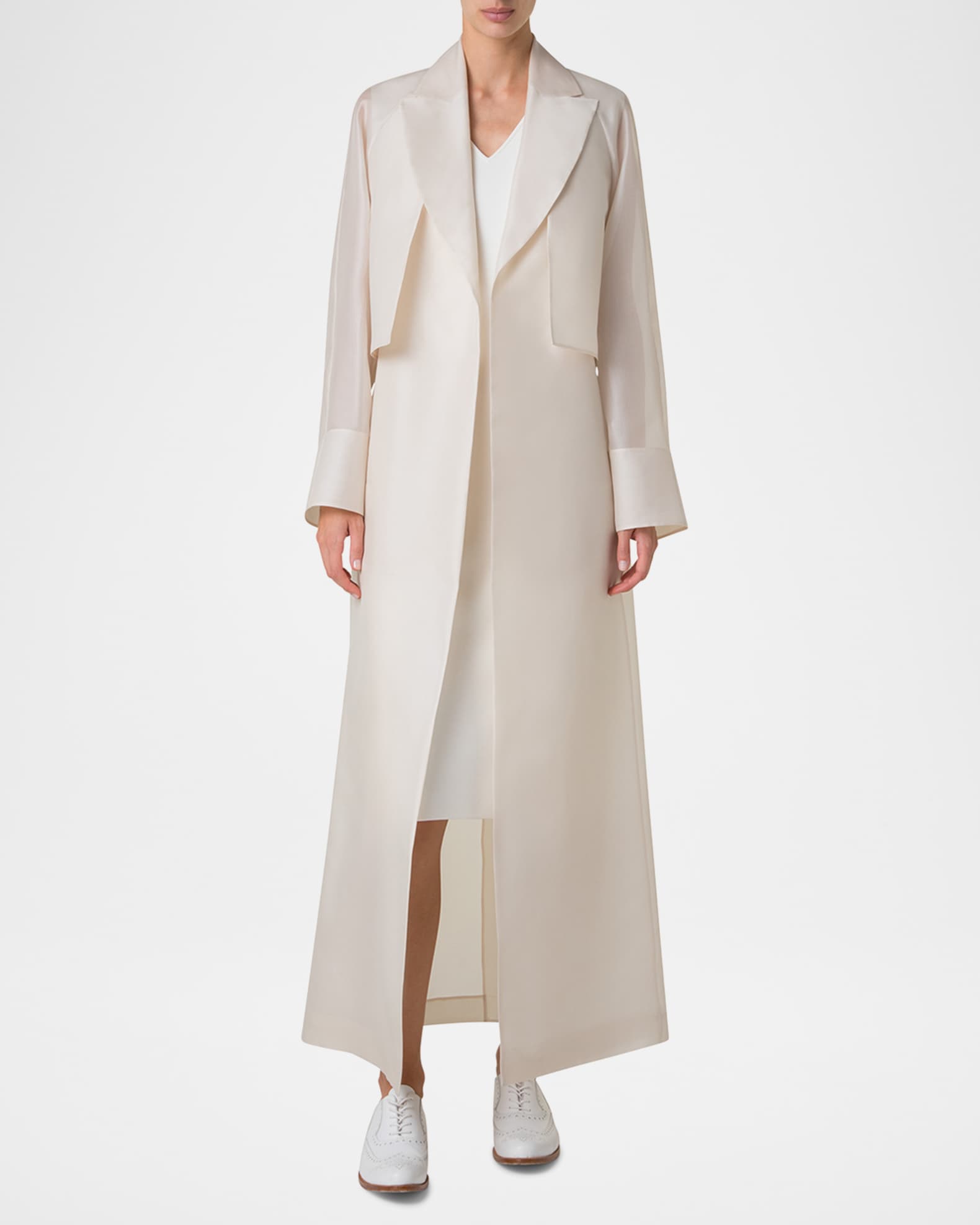 Zendaya Silk Organza Coat With Detachable Bolero 1