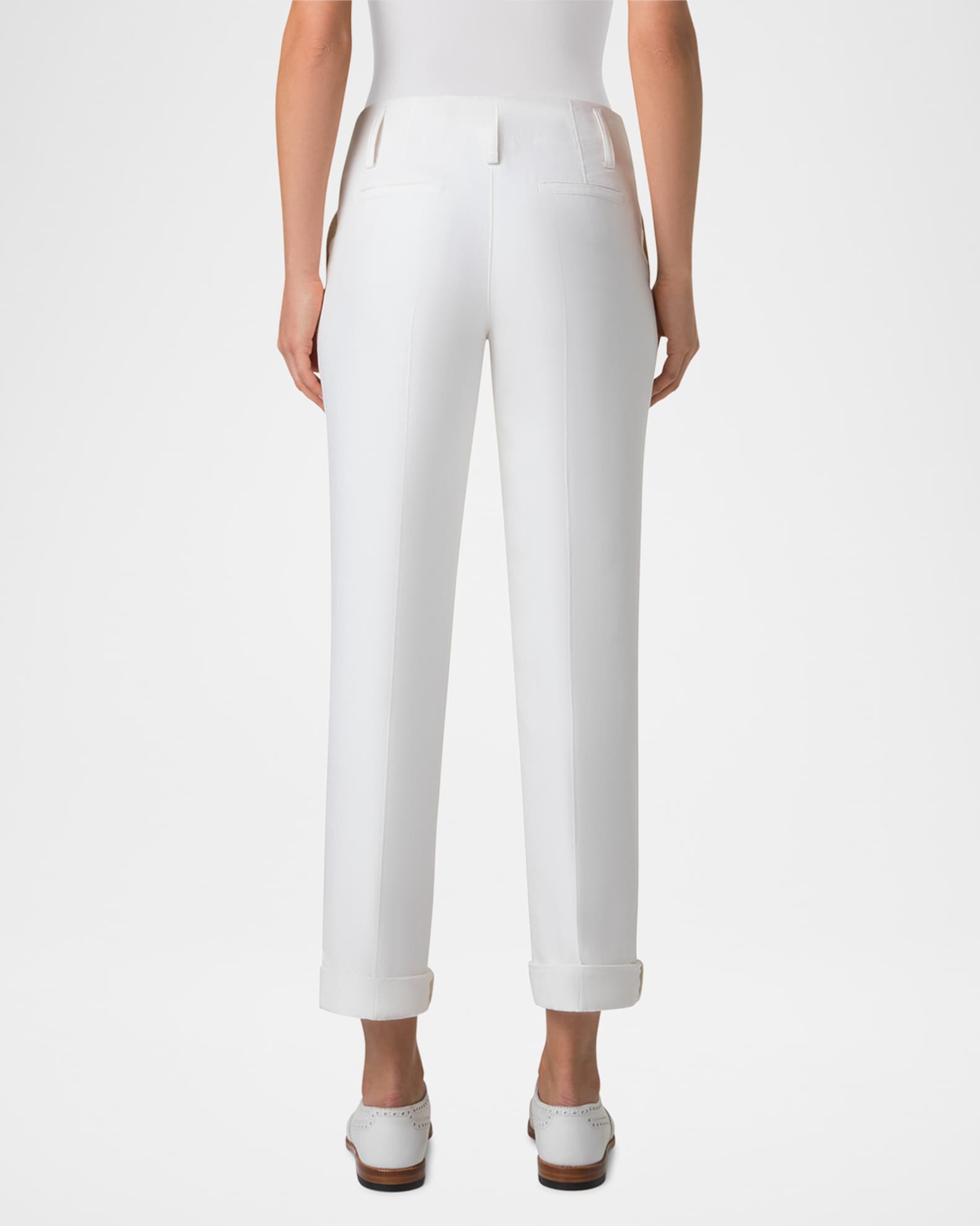 Marlin White Slim Leg Pants