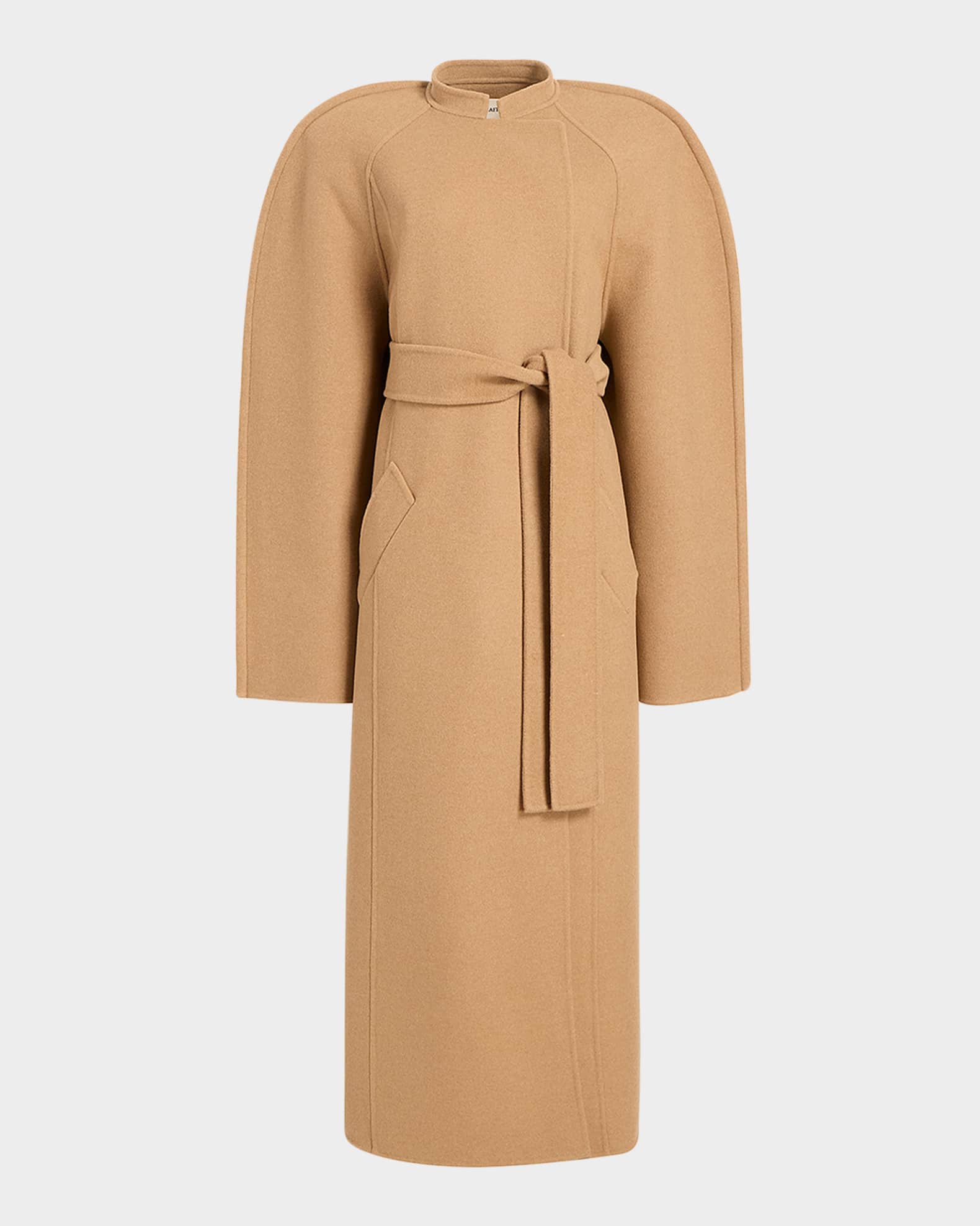 KHAITE Women s Rothen Oversized Belted Wool Coat