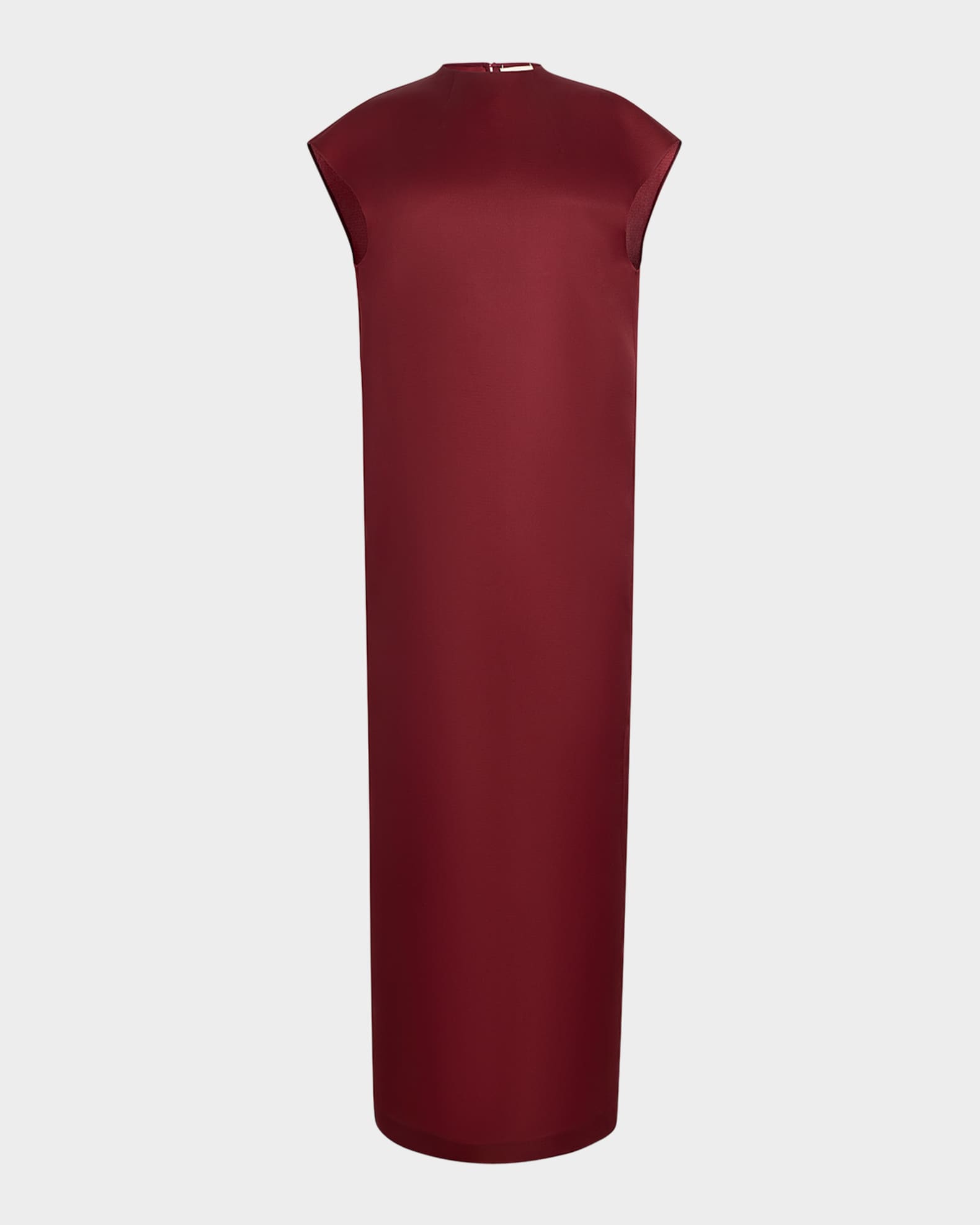 KHAITE Lohan Silk Satin Dress Oxblood