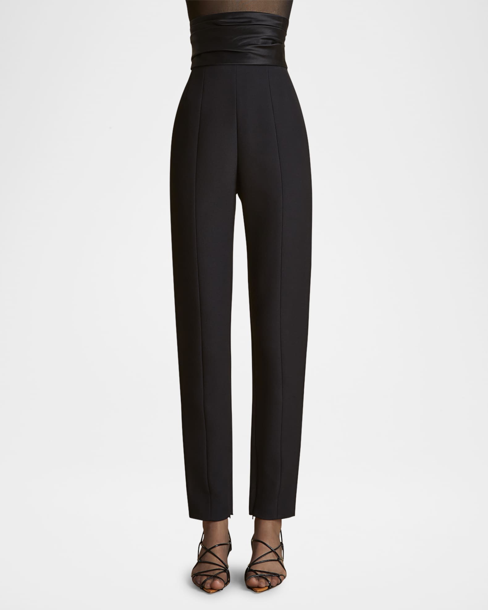Lenro Ruched Waist Skinny Leg Pants 1