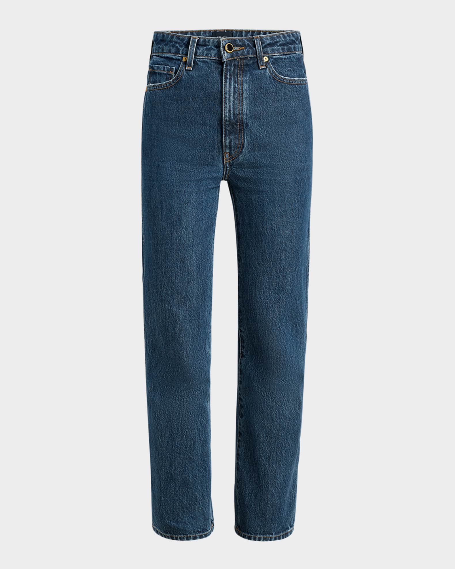Abigail High-Rise Straight-Leg Jeans 0