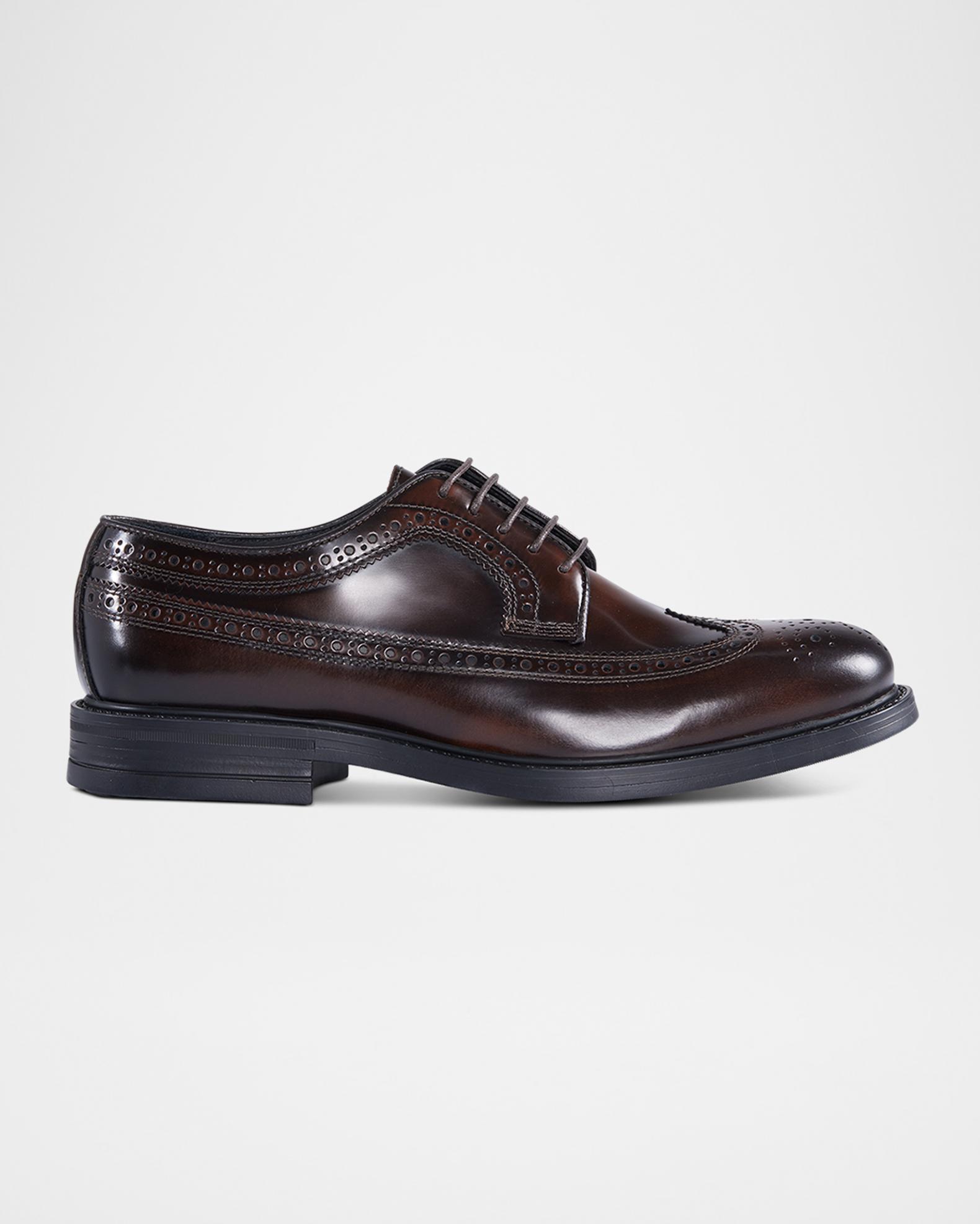 Neiman Marcus Black Brogue Oxford Shoes Magnanni Men main image 3