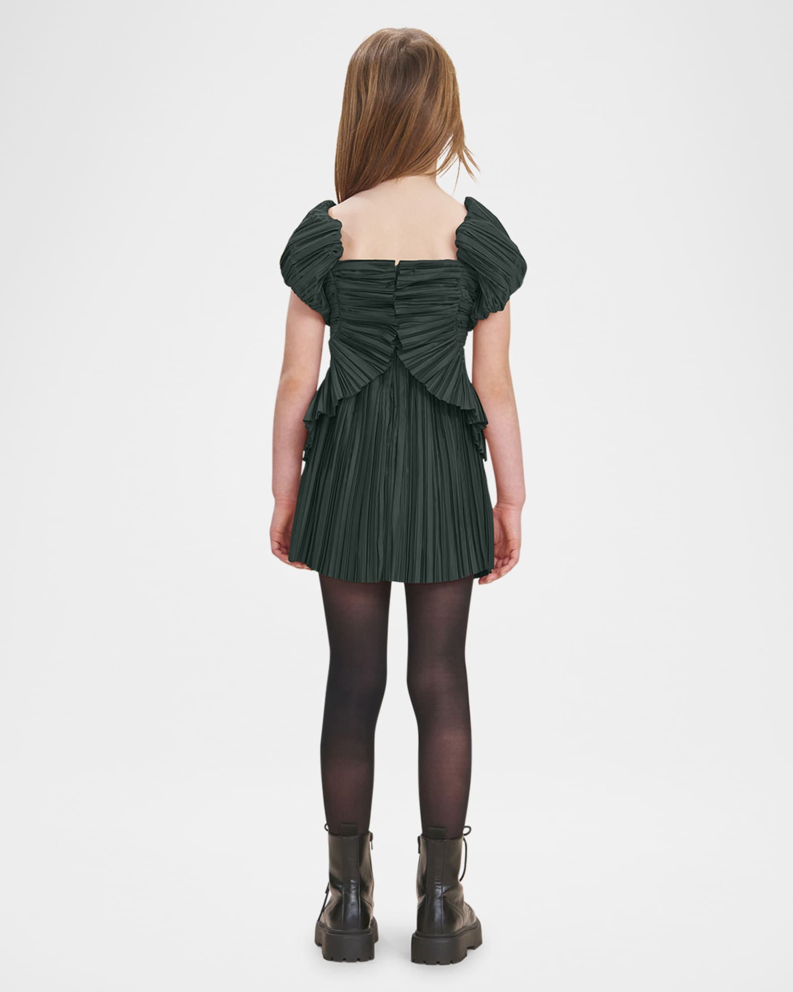 Girl's Charlique Plisse Dress, Size 4-12 1