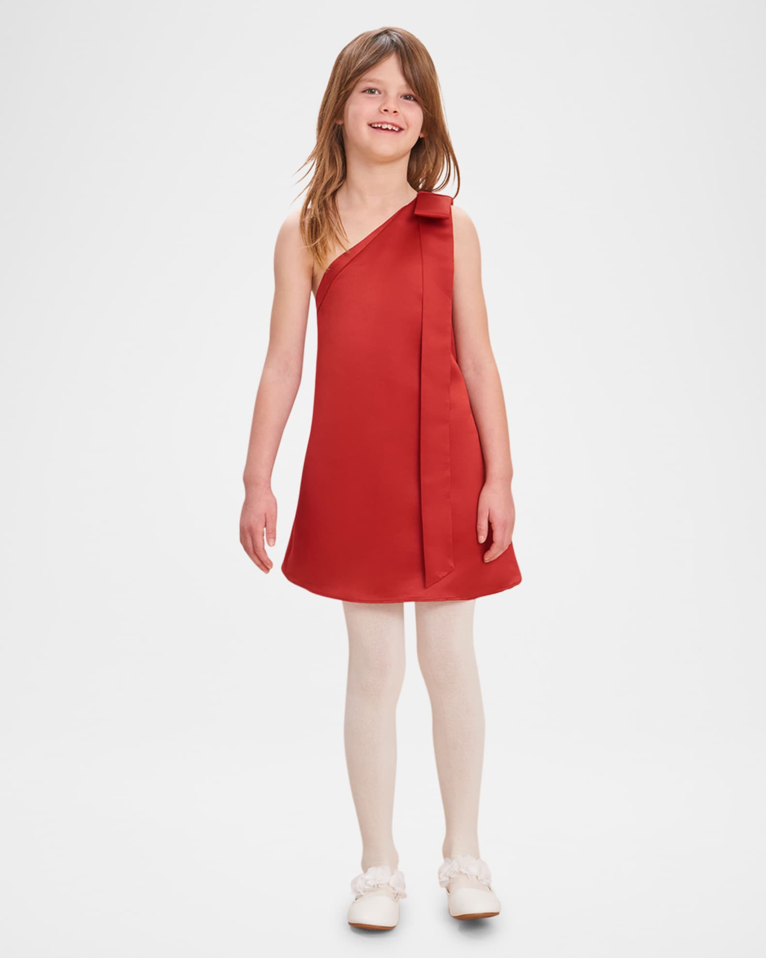 Girl's Nathaly One-Shoulder Dress, Size 4-12 0