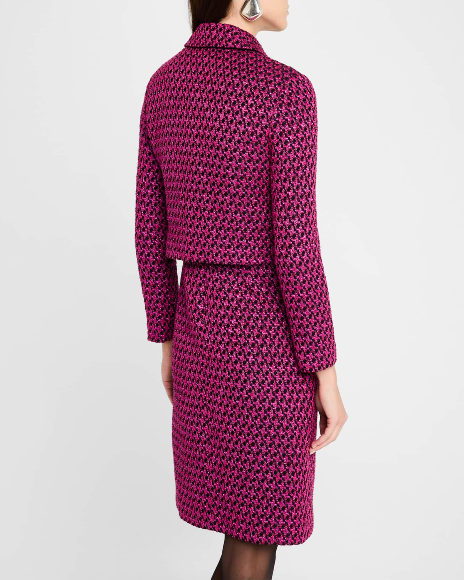 High Neck Tweed Jacket SSN0007