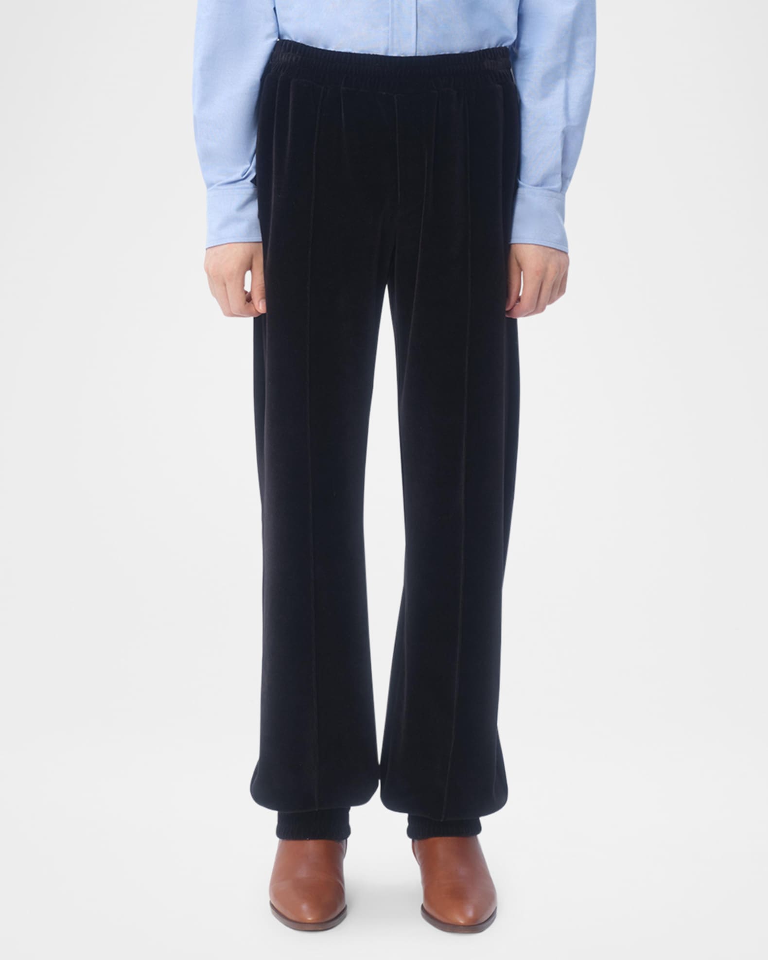 Valentino Garavani Men's V Logo Chenille Pants | Neiman Marcus