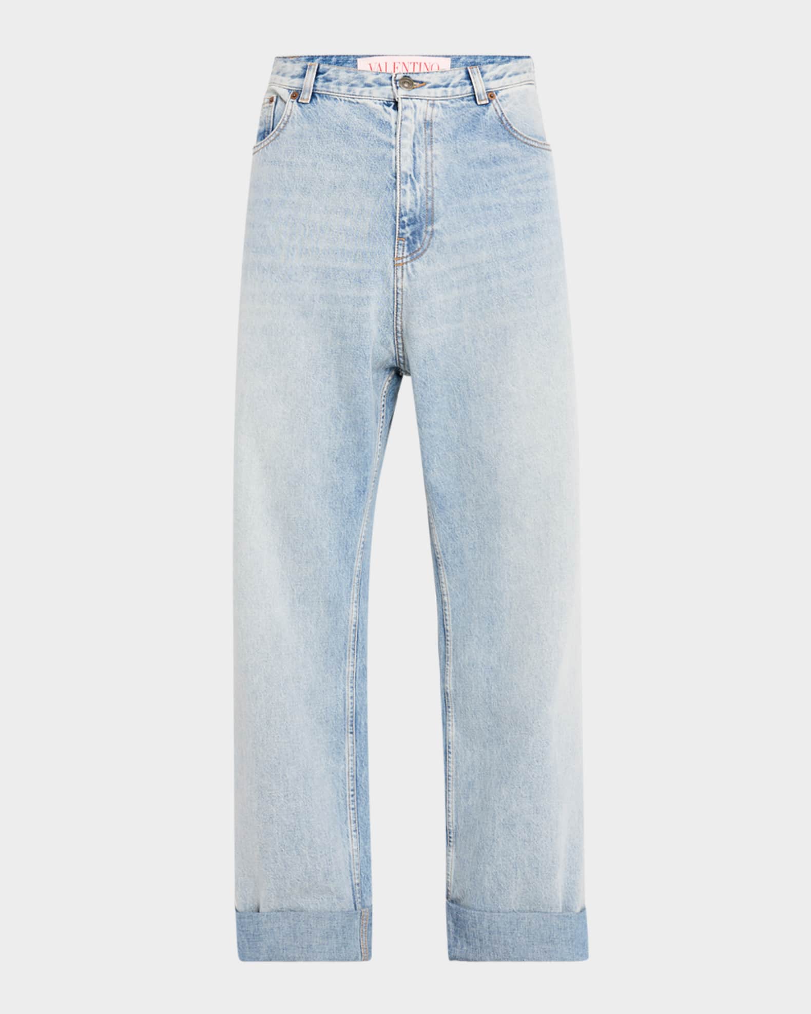 Men's Wide-Leg Denim Jeans 0