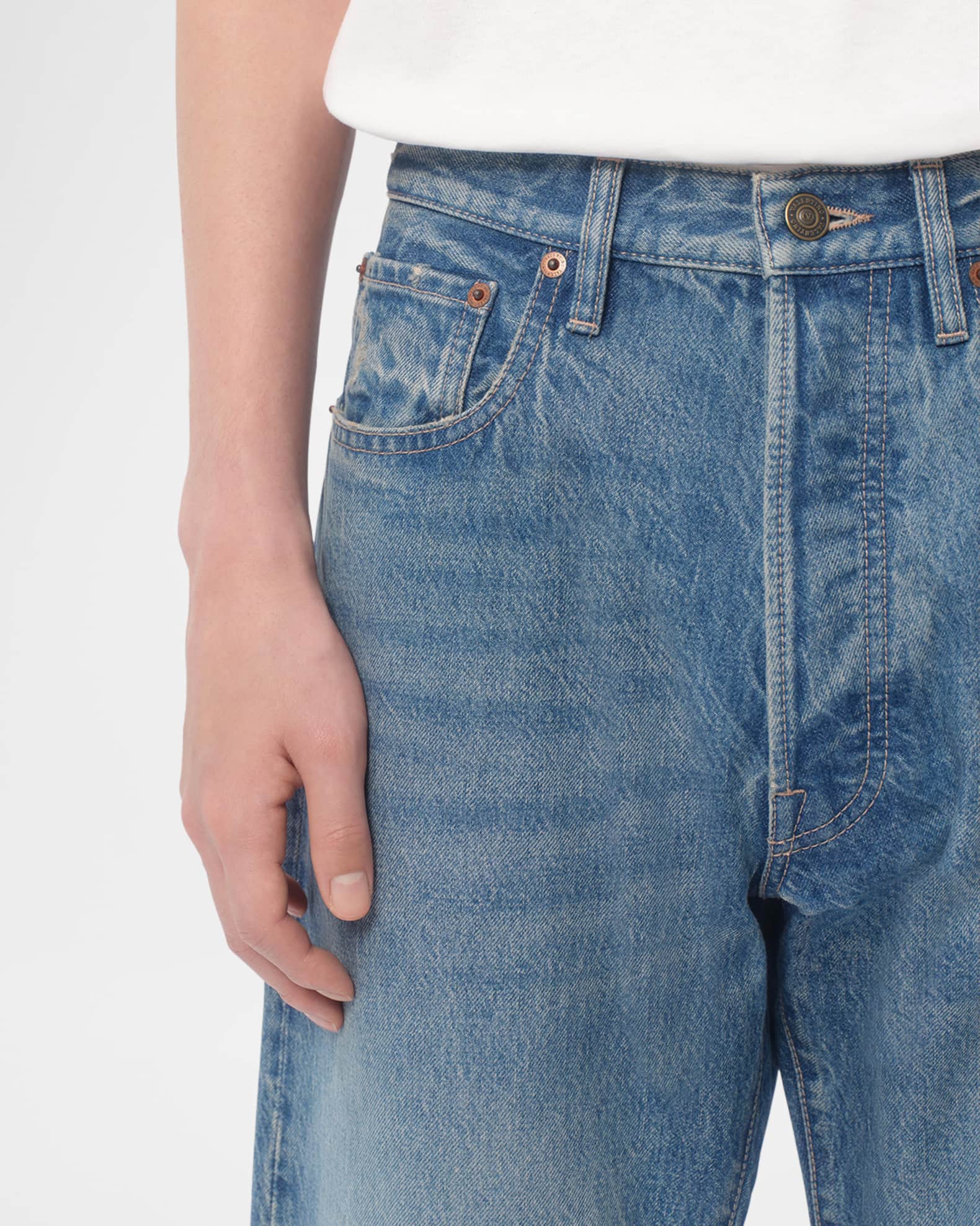 【関税＆送料込み】Valentino Garavani Straight-Leg Denim Je Valentino Garavani straight-leg Jeans | Blue | FARFETCH