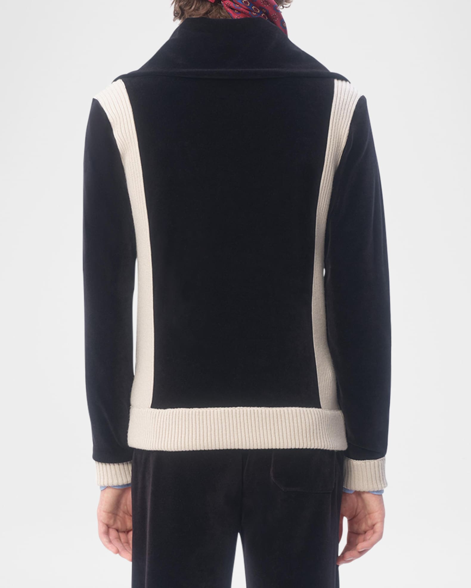 Valentino Garavani Men's VLogo Paneled Track Jacket | Neiman
