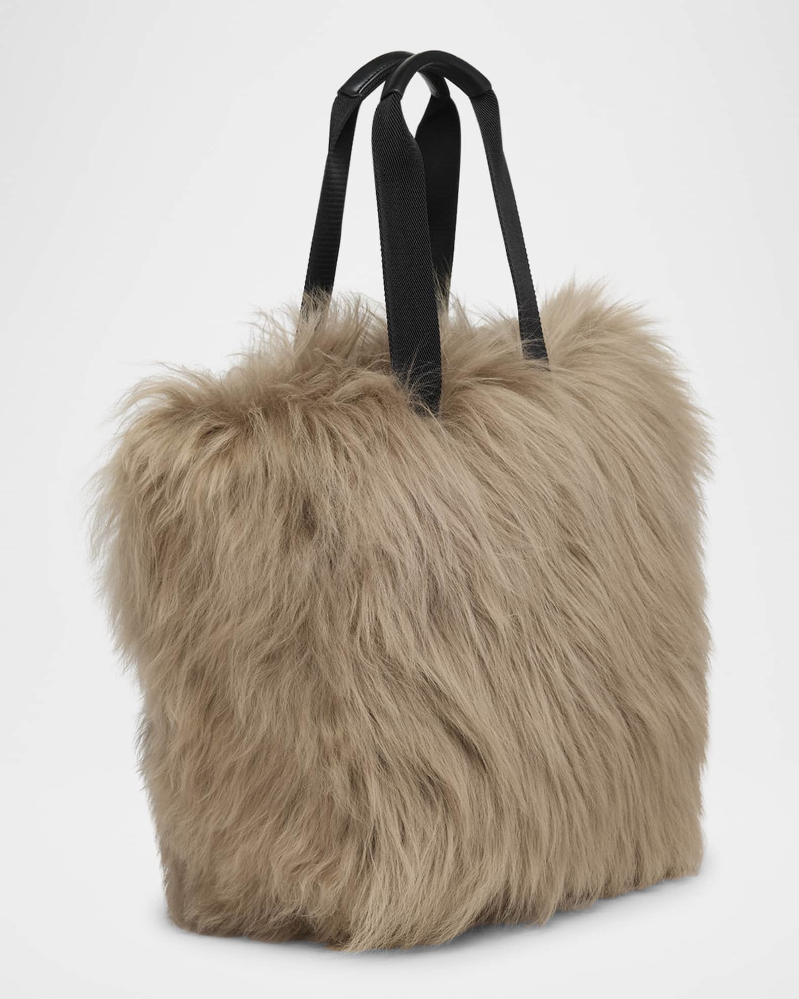 Moncler Grenoble Caradoc Shearling Tote Bag | Neiman Marcus