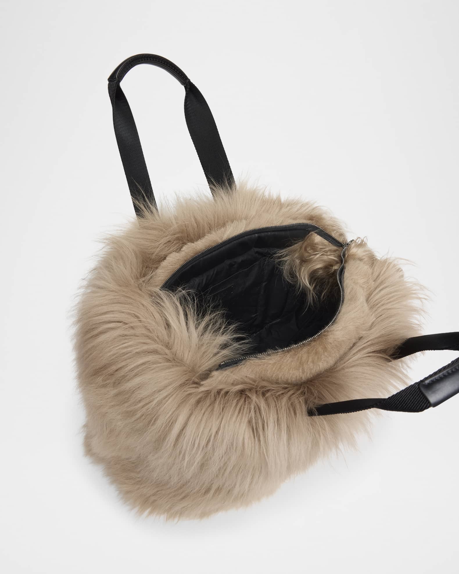 Moncler Grenoble Caradoc Shearling Tote Bag | Neiman Marcus