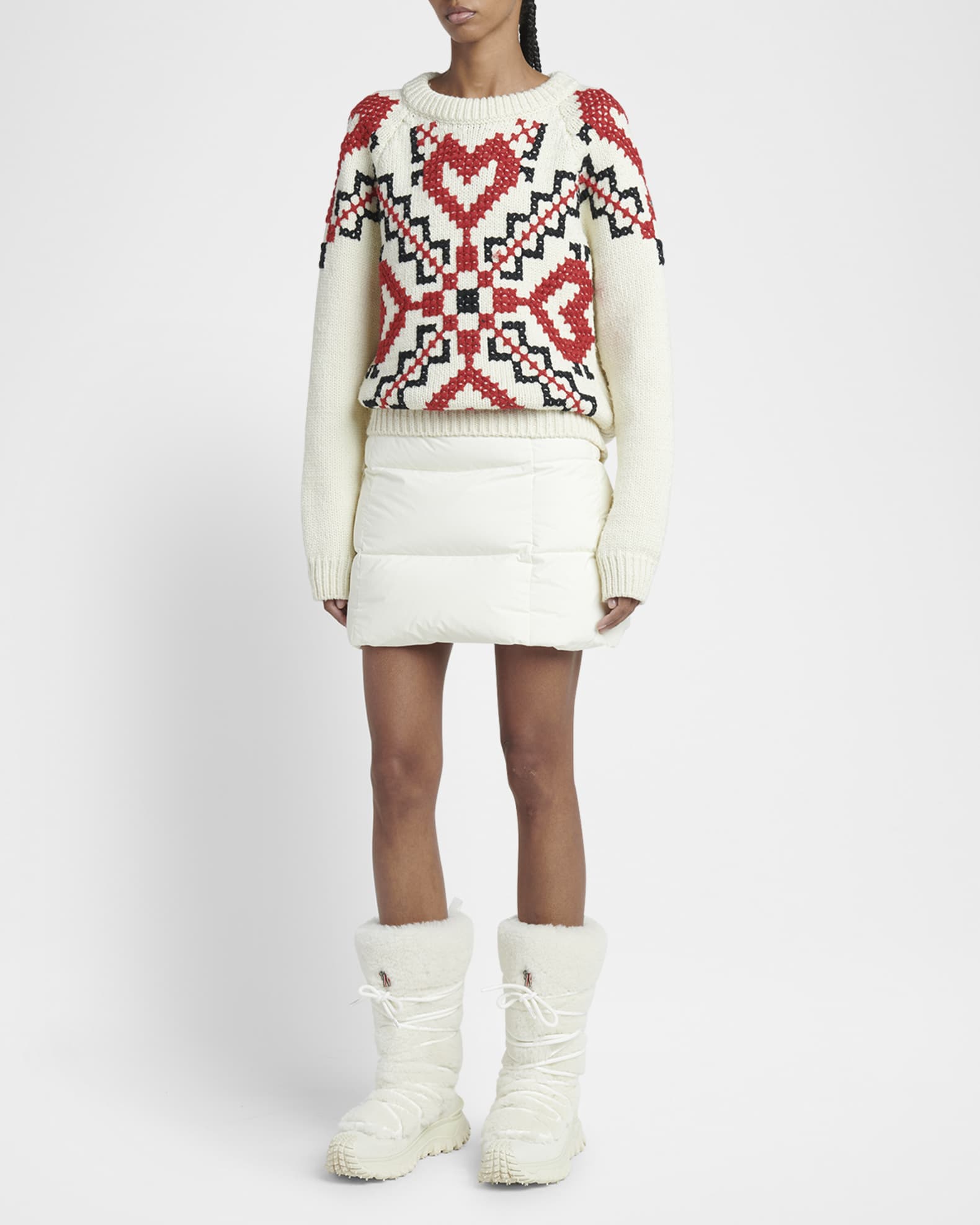 Hand-Embroidered Crewneck Sweater 1