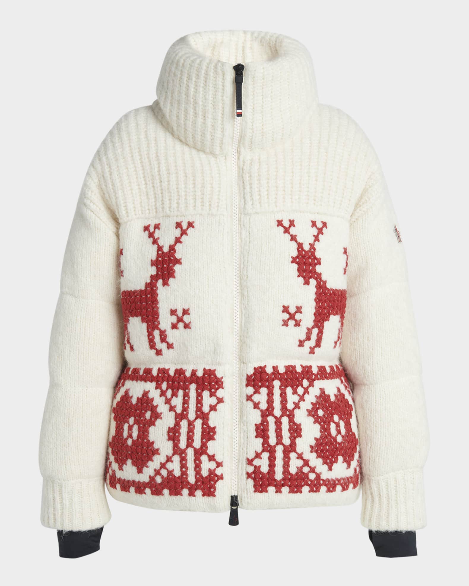 Hand-Embroidered Zip Cardigan  0