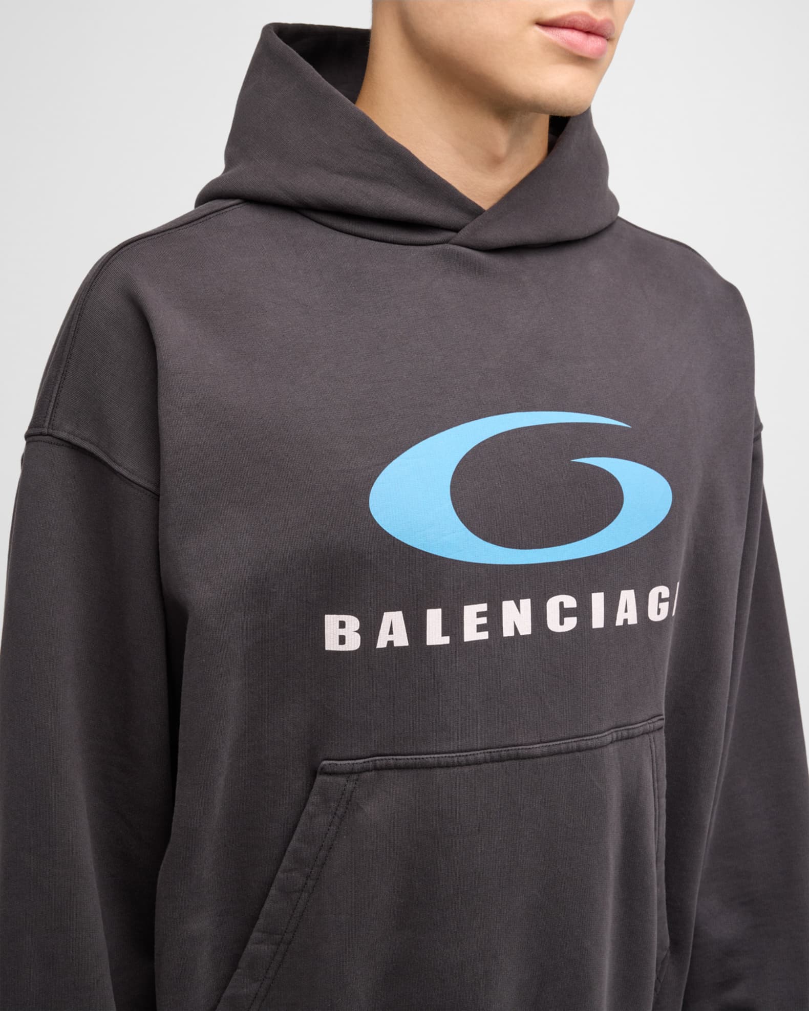 【数量限定】BALENCIAGA＊LOOP SPORTS ICON LOGO ZIP HOODIE Balenciaga Men's Loop Sports Icon Hoodie | Neiman Marcus