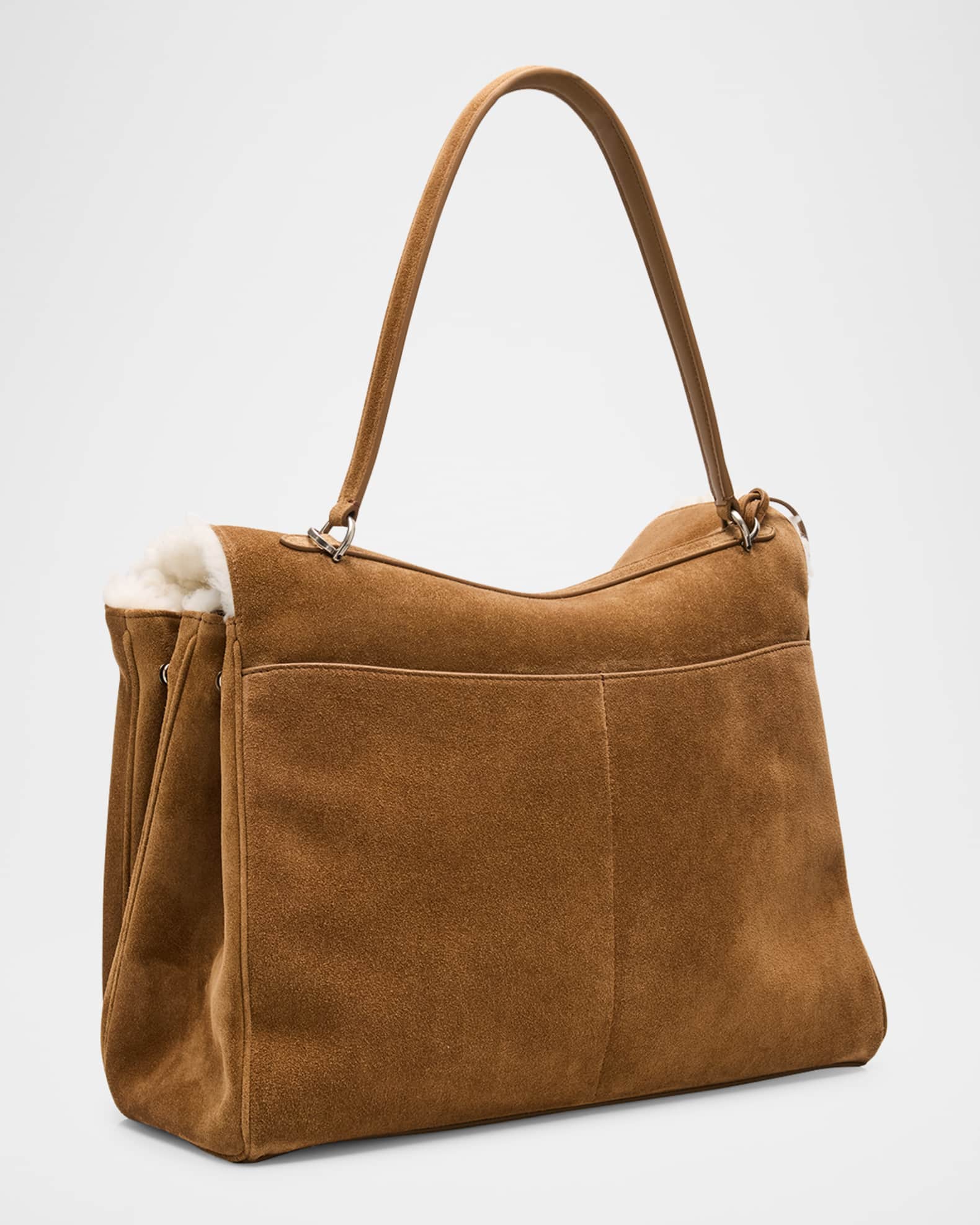 Balenciaga Rodeo Large Suede Shoulder Bag | Neiman Marcus