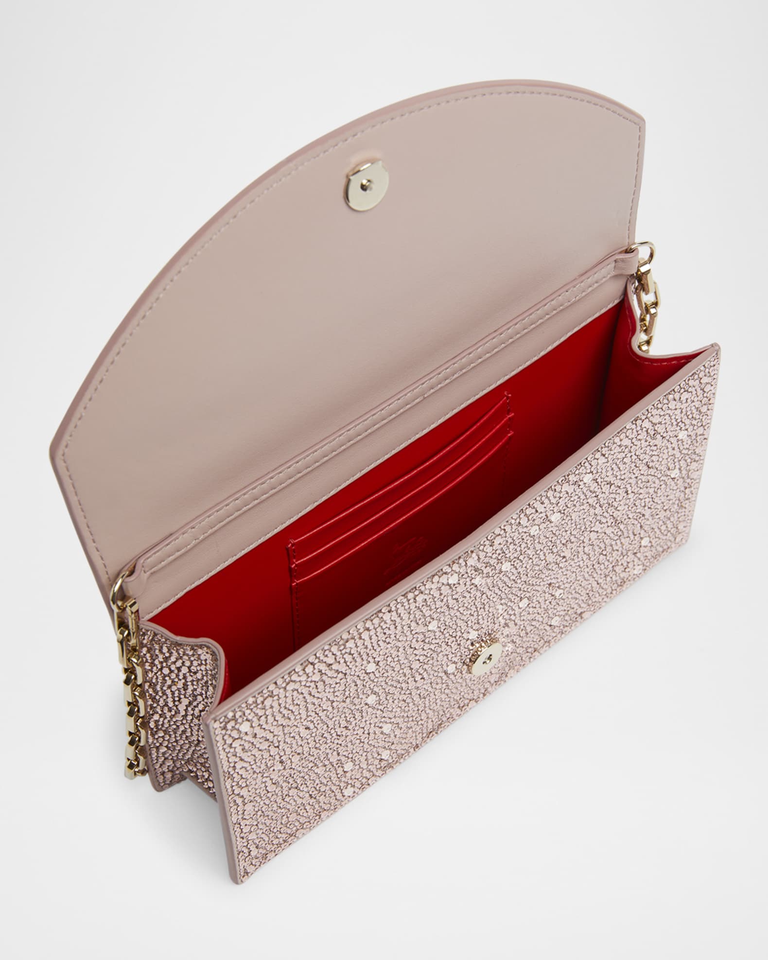 キラキラ ★ ルブタン CL Loubitwist small beige strass bag キラキラ ☆ ルブタン CL Loubitwist small beige strass bag