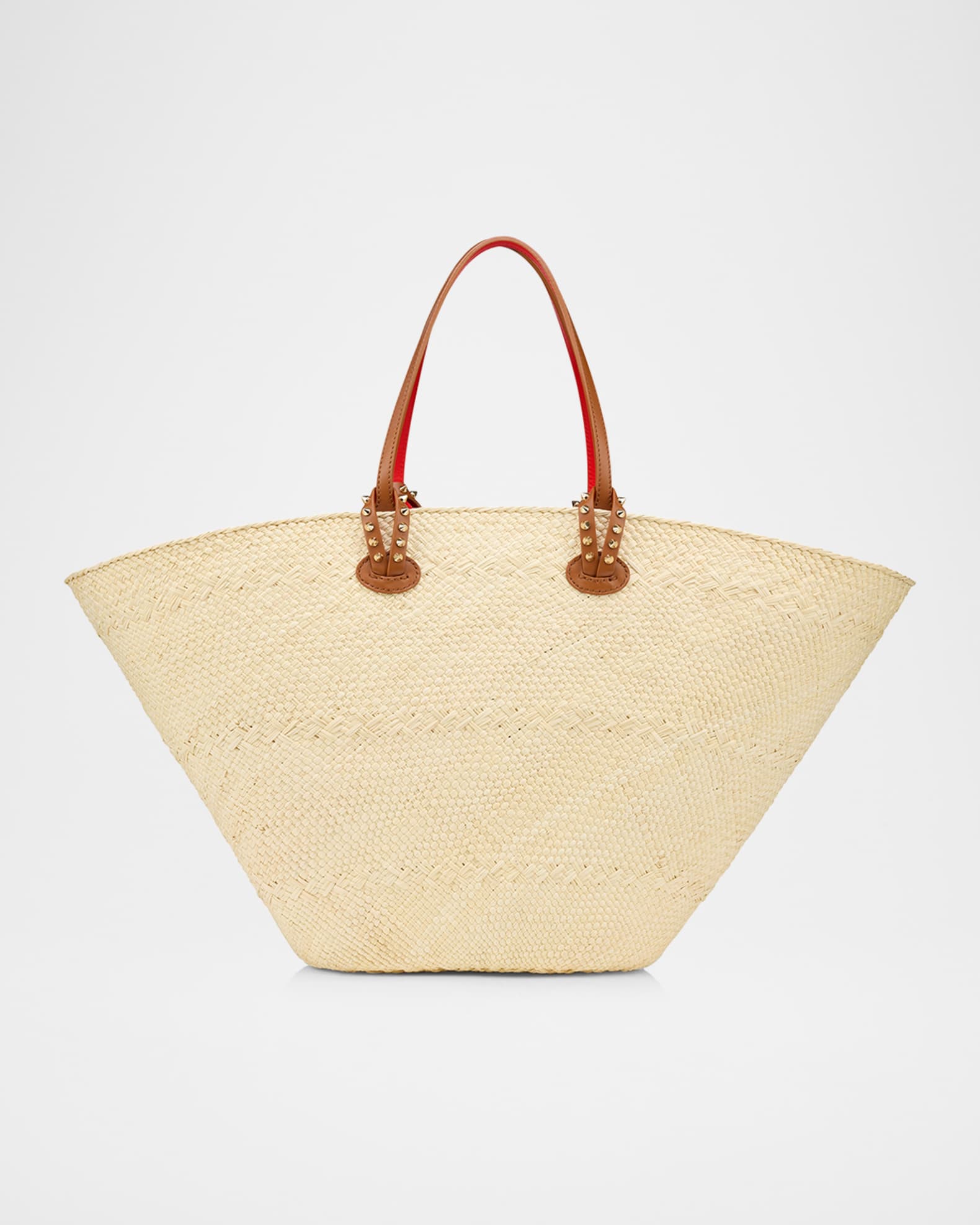★NEW★クリスチャンルブタン★Cabata mini raffia basket bag Christian Louboutin Cabata Mini Basket Tote Bag in Raffia