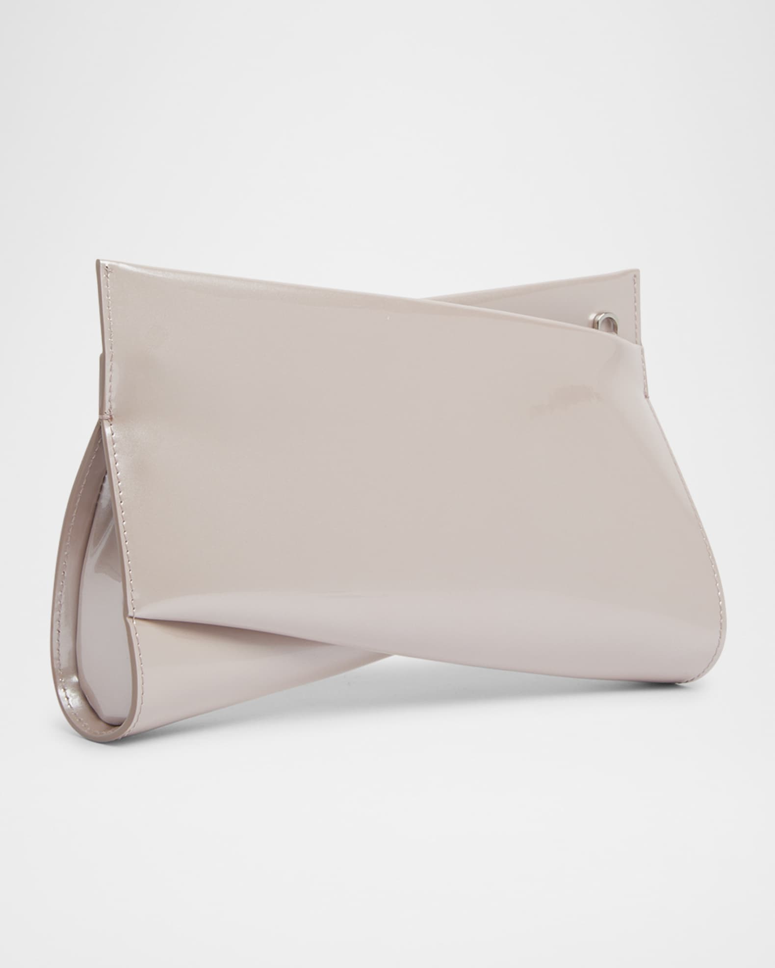 Loubitwist Small Patent Leather Clutch Bag 1