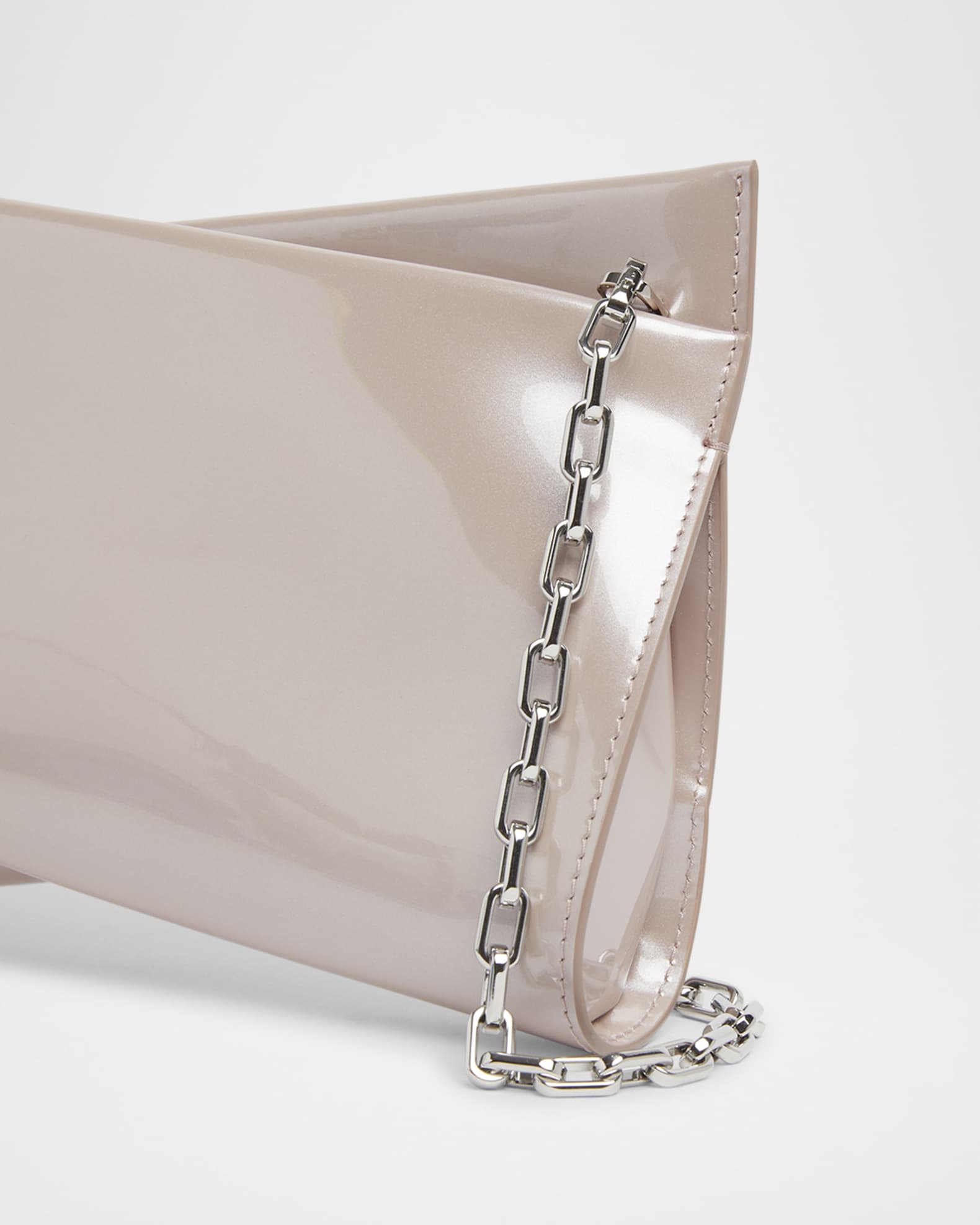 Christian Louboutin Loubitwist Small Patent Leather Clutch