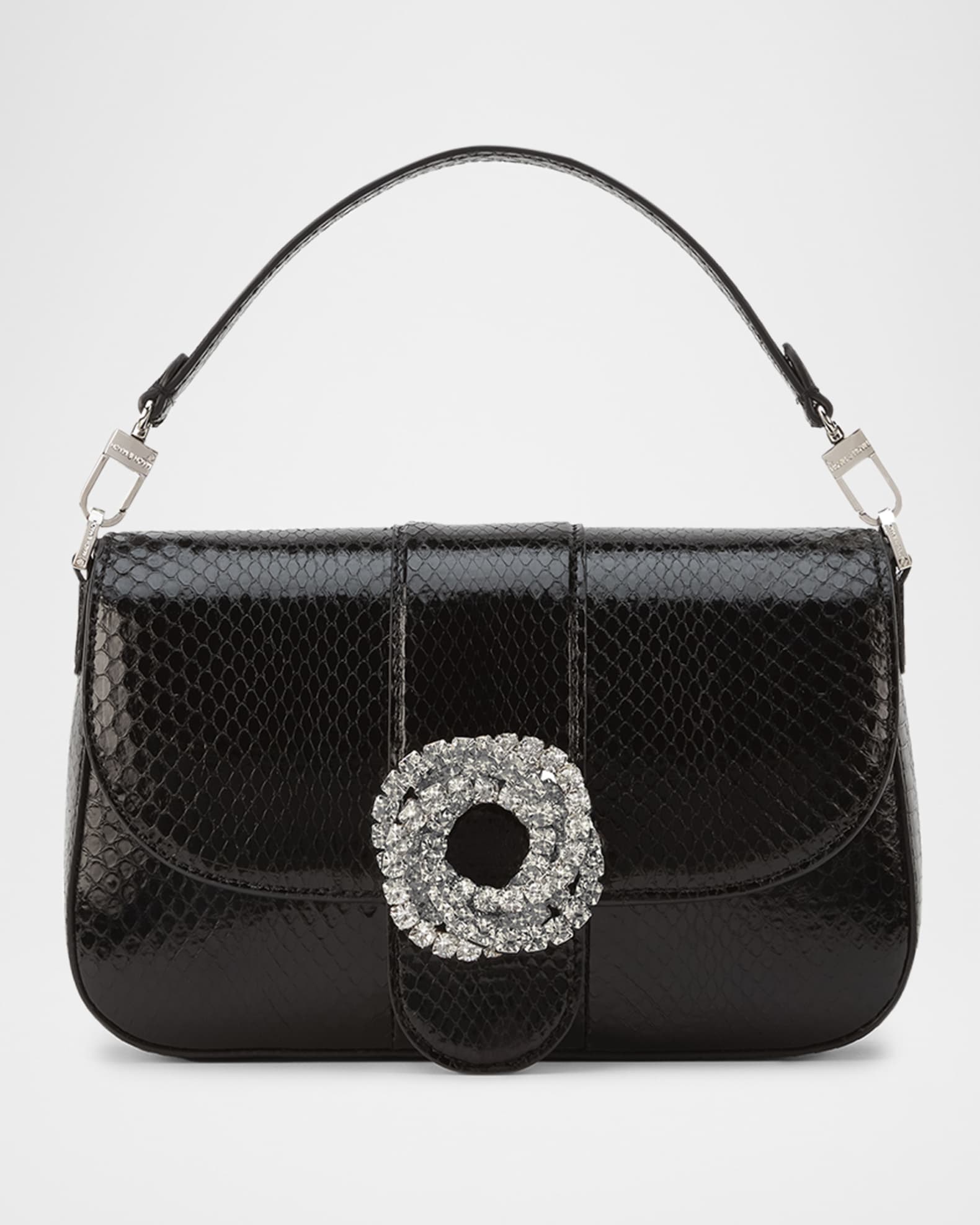 MACH MACH Galaxy Crystal Snakeskin Top Handle Bag Neiman Marcus