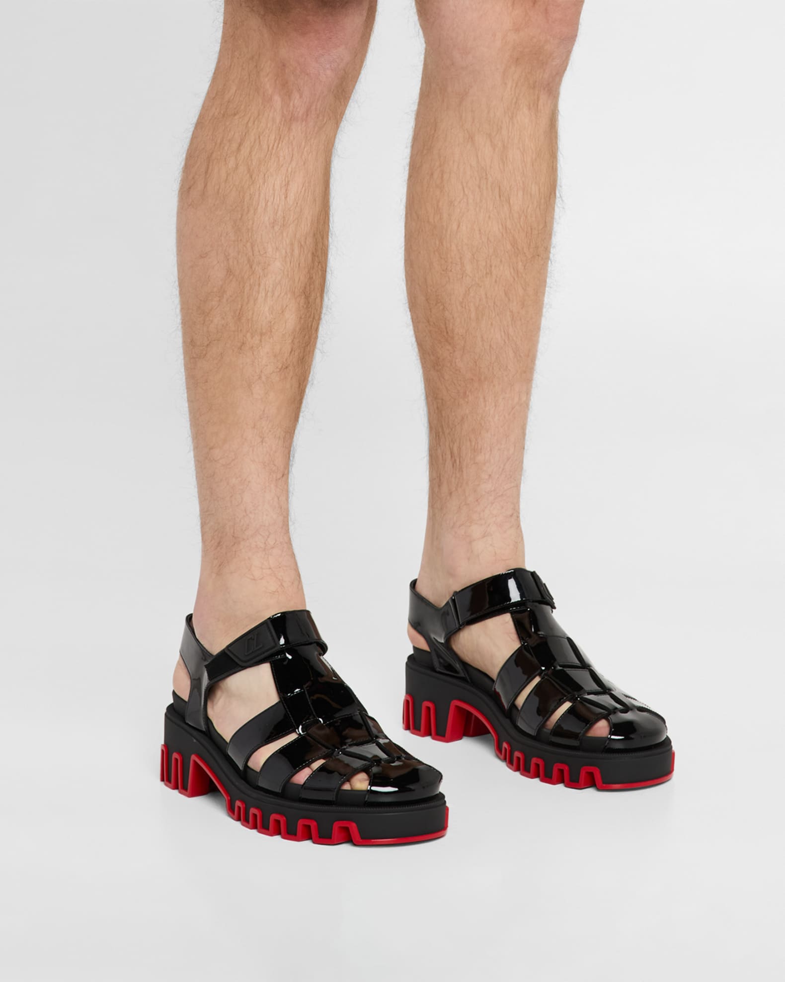 Men's Meduzz Dune 35 Patent Leather Fisherman Sandals 1