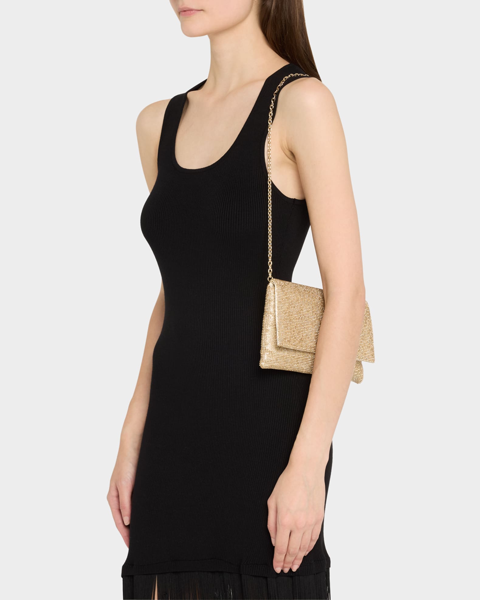 Evening Flap Mesh Clutch Bag 1