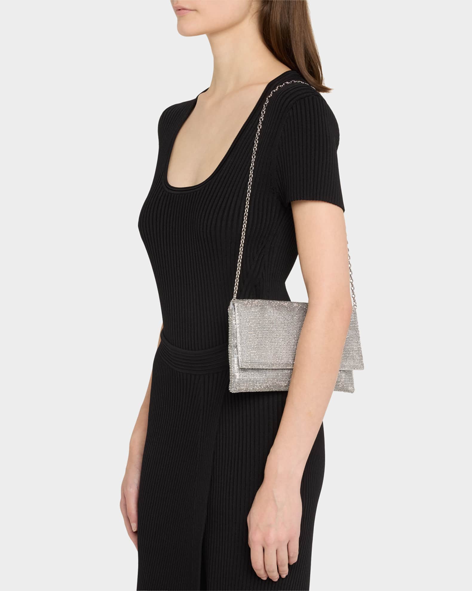 Evening Flap Mesh Clutch Bag 1