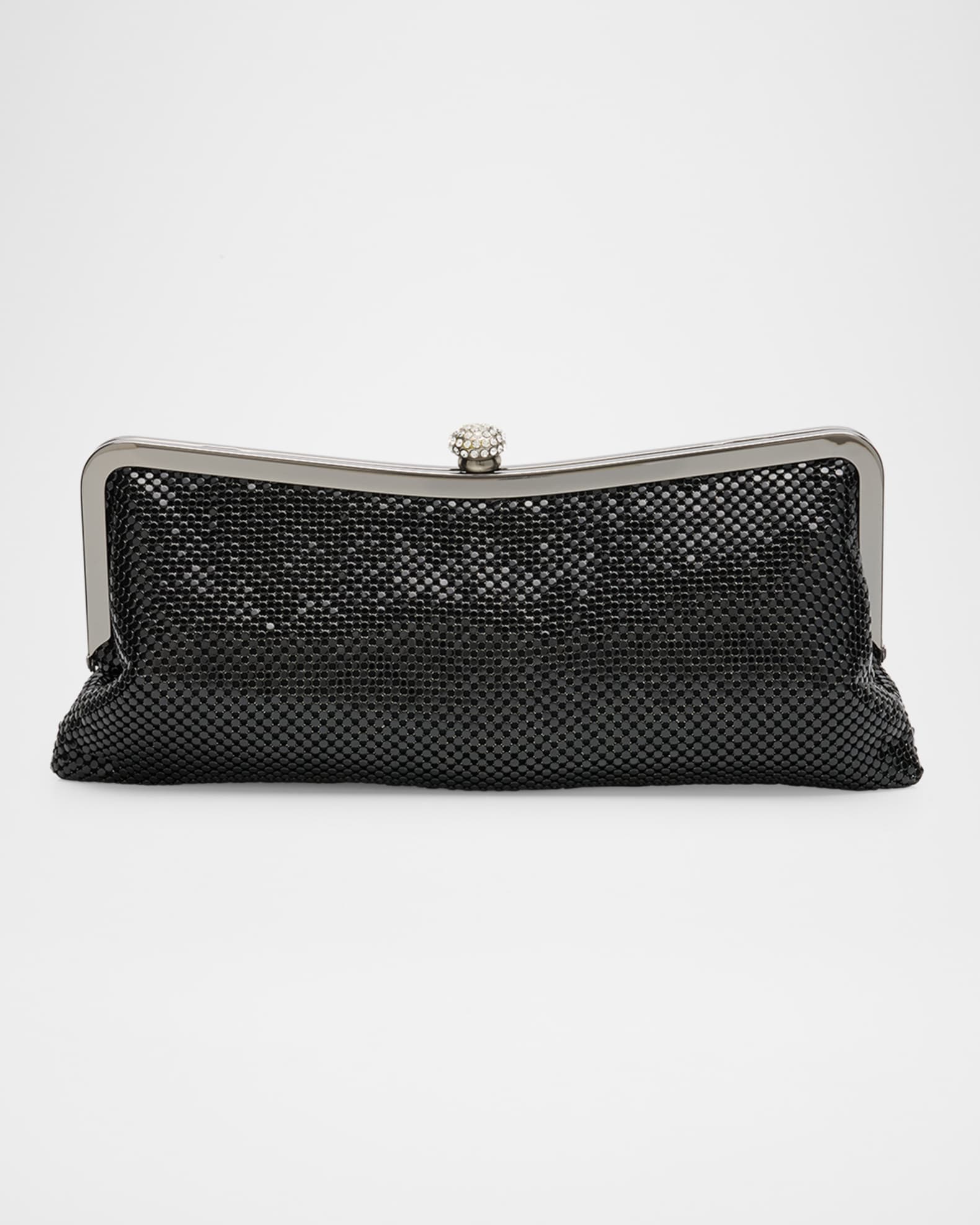 Whiting Davis Mesh Brass Evening Clutch Bag Neiman Marcus