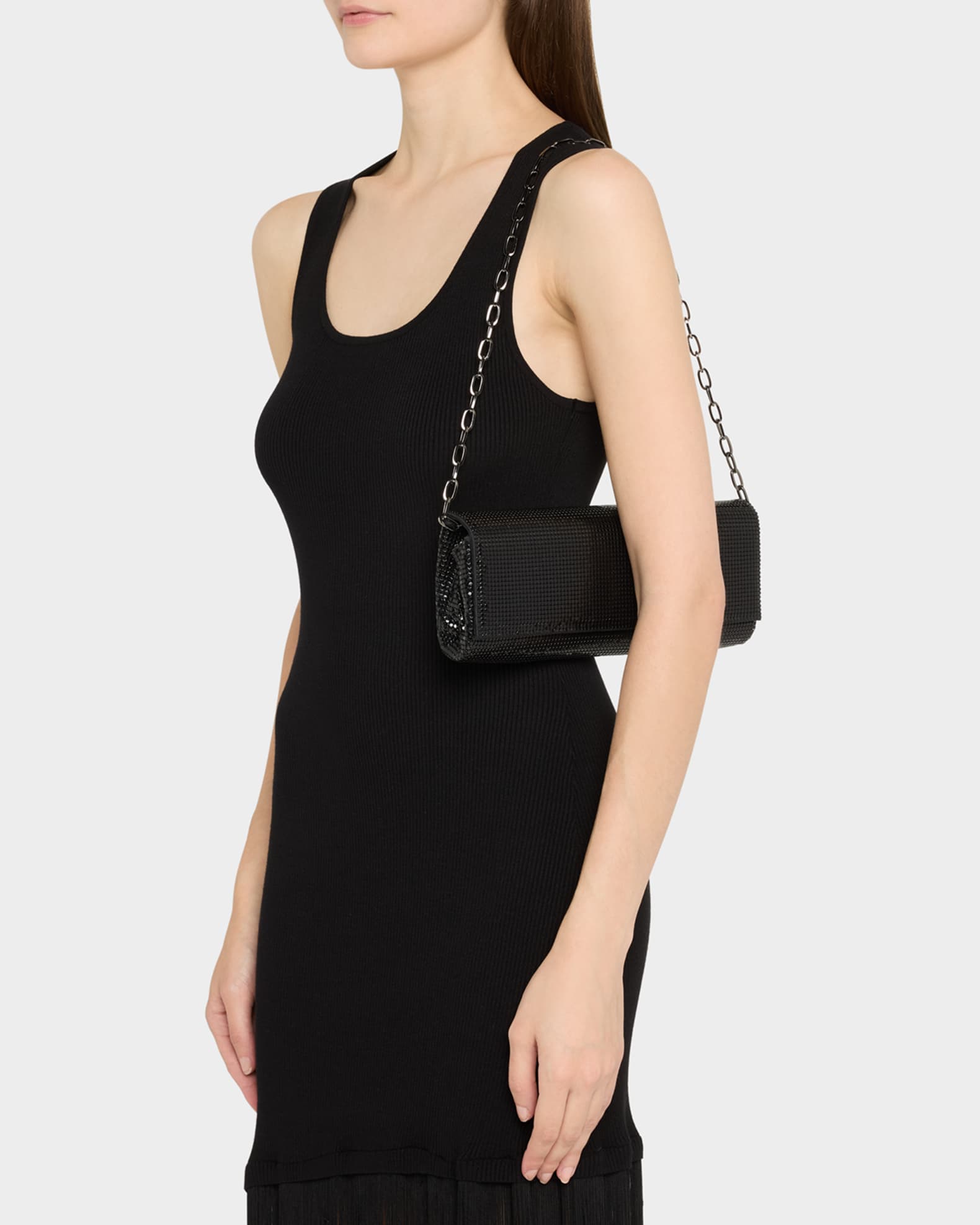 Flap Mesh Evening Clutch Bag 1